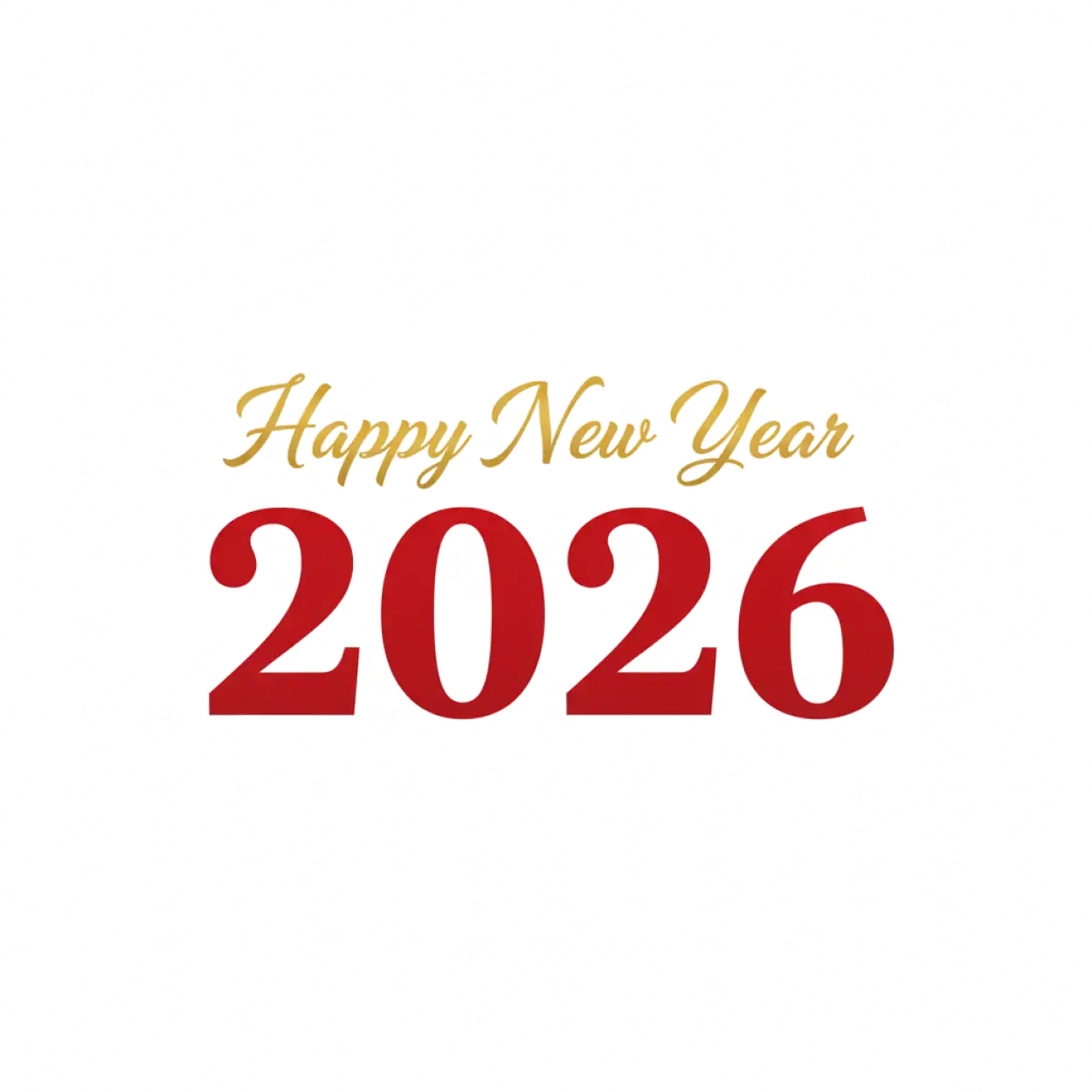 Free Download Happy New Year 2026 Png Text Isolated - High Quality Happy New Year 2026 Png PNG Image