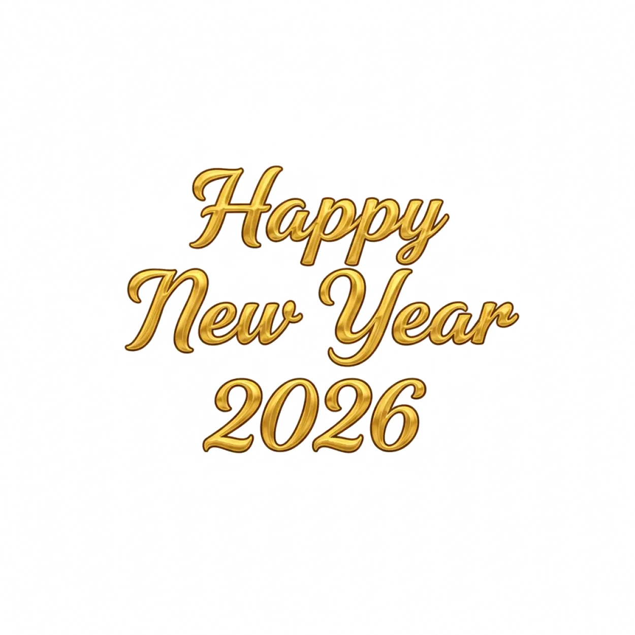 Free Download Happy New Year 2026 Png Transparent Text - High Quality Happy New Year 2026 Png PNG Image