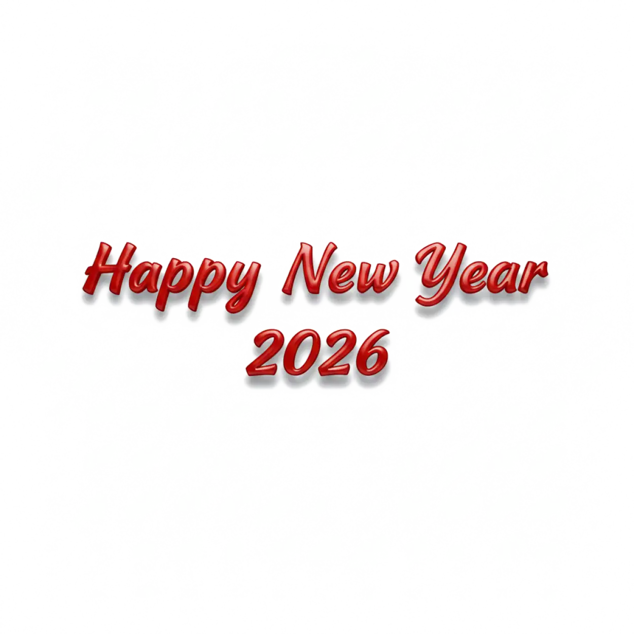 Free Download Happy New Year 2026 Png Typography Design - High Quality Happy New Year 2026 Png PNG Image