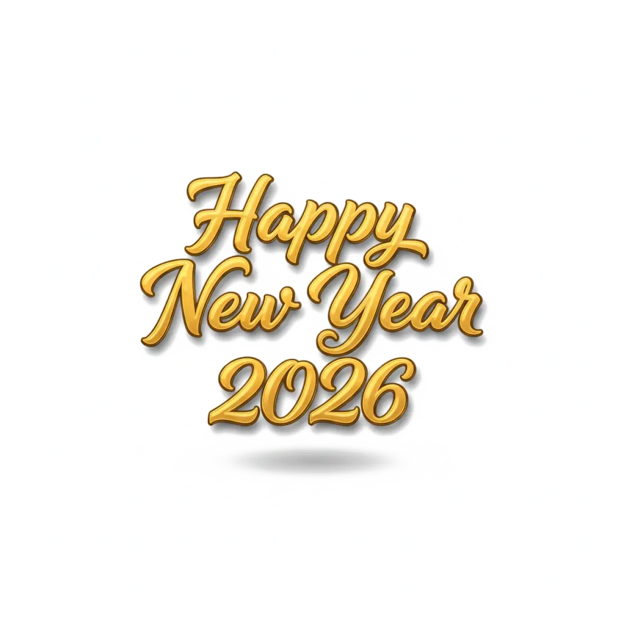 Free Download Happy New Year 2026 Premium Png - High Quality Happy New Year 2026 Png PNG Image