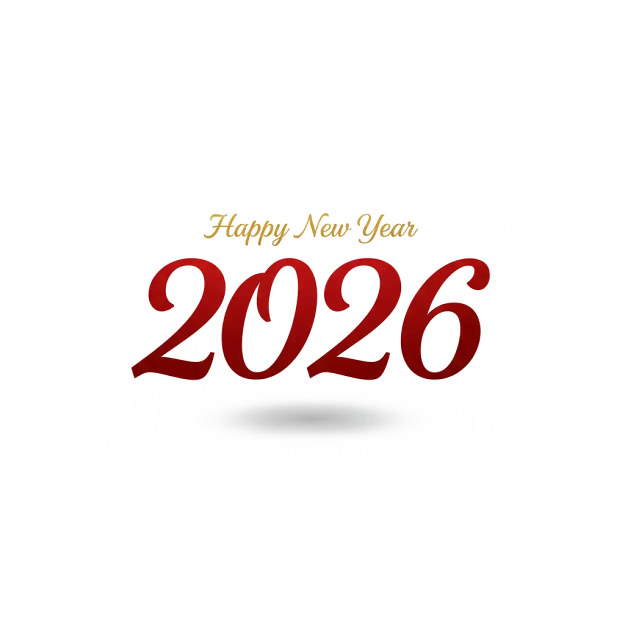 Free Download Happy New Year 2026 Royal Style Png - High Quality Happy New Year 2026 Png PNG Image