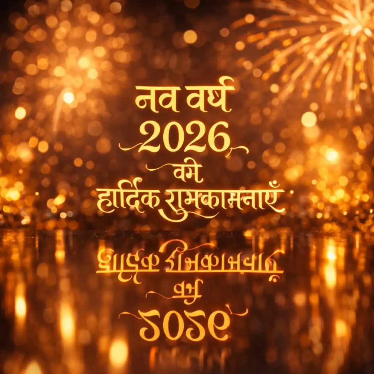 Free Download Happy New Year 2026 Status In Hindi - High Quality Happy New Year 2026 Wishes In Hindi Background