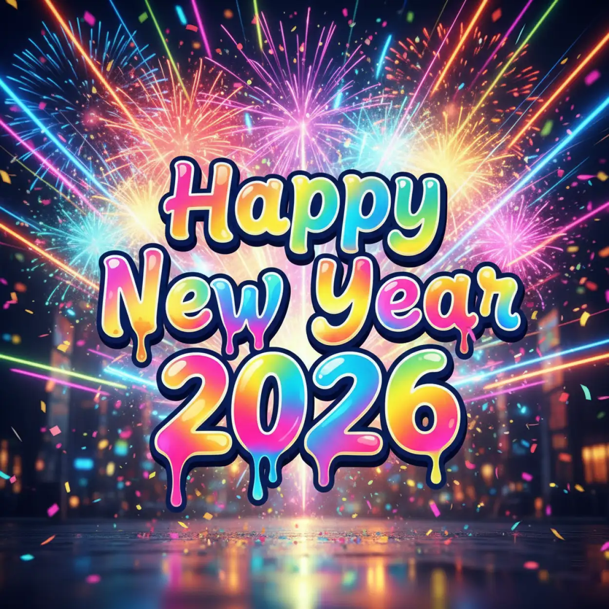 Free Download Happy New Year 2026 Stylish Text Images - High Quality Happy New Year 2026 Background