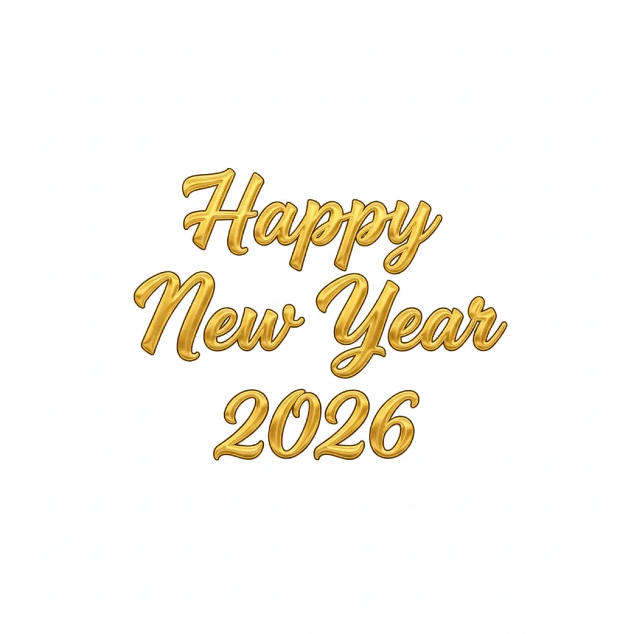 Free Download Happy New Year 2026 Text Png - High Quality Happy New Year 2026 Png PNG Image