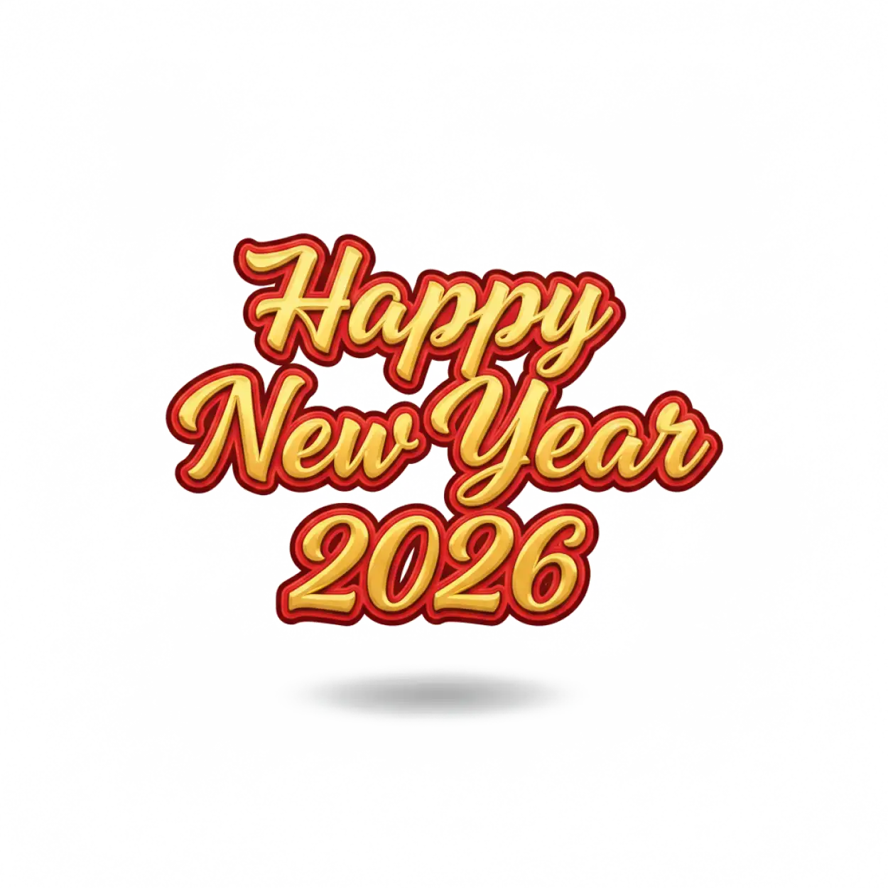 Free Download Happy New Year 2026 Transparent Png - High Quality Happy New Year 2026 Png PNG Image