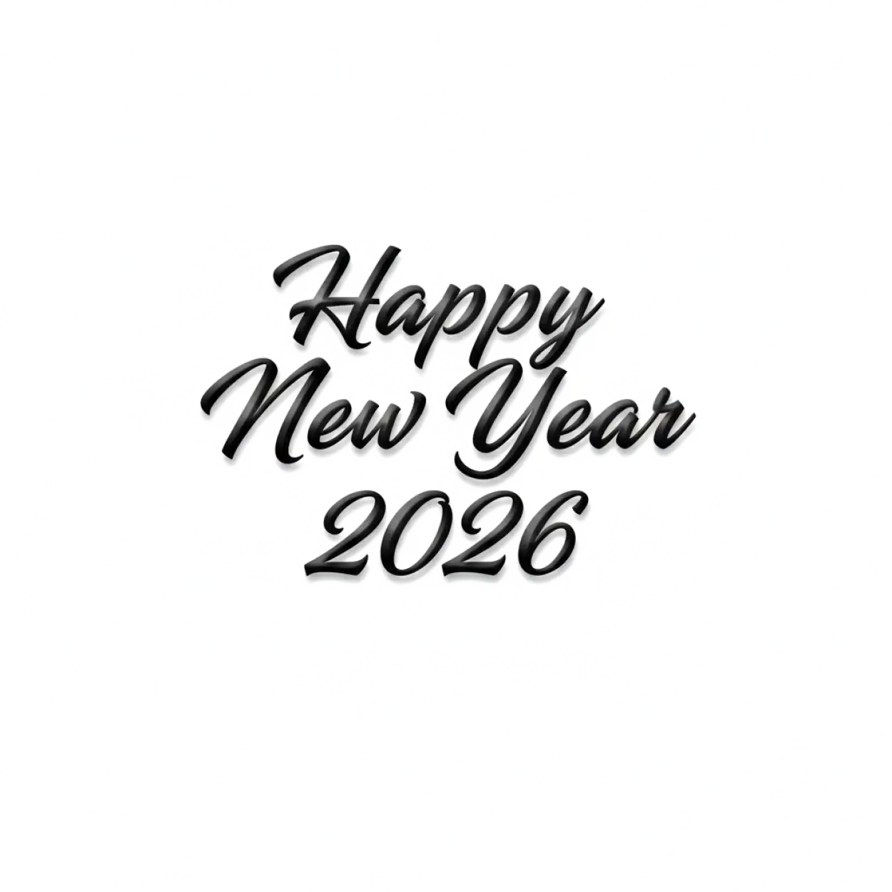 Free Download Happy New Year 2026 Western Style Png - High Quality Happy New Year 2026 Png PNG Image