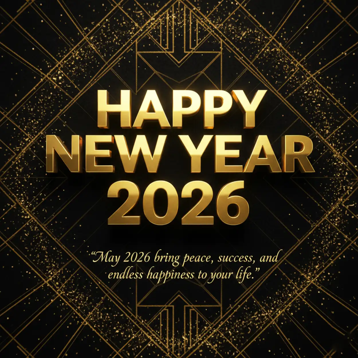 Free Download Happy New Year 2026 Whatsapp Greeting Wallpaper - High Quality Happy New Year 2026 Greetings For Whatsapp Image