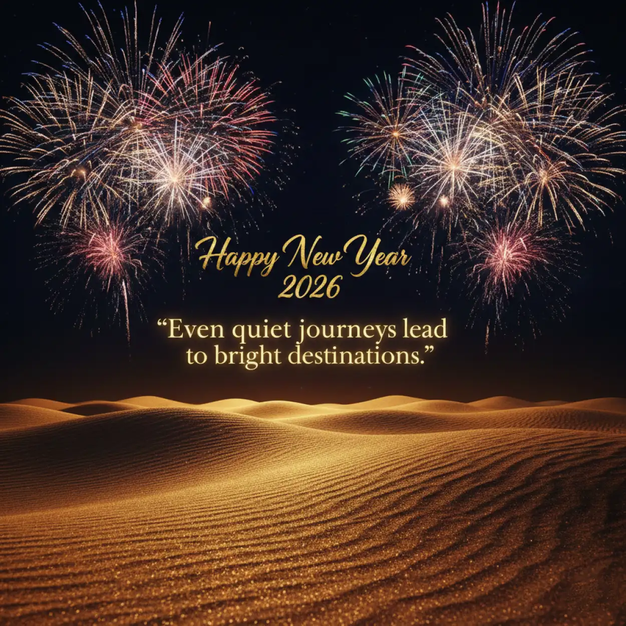 Free Download Happy New Year 2026 Wishes With Dream Quotes - High Quality Happy New Year 2026 Wishes With Quote Image