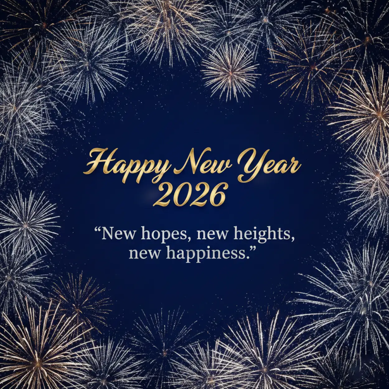 Free Download Happy New Year 2026 Wishes With Life Quotes - High Quality Happy New Year 2026 Wishes With Quote Image