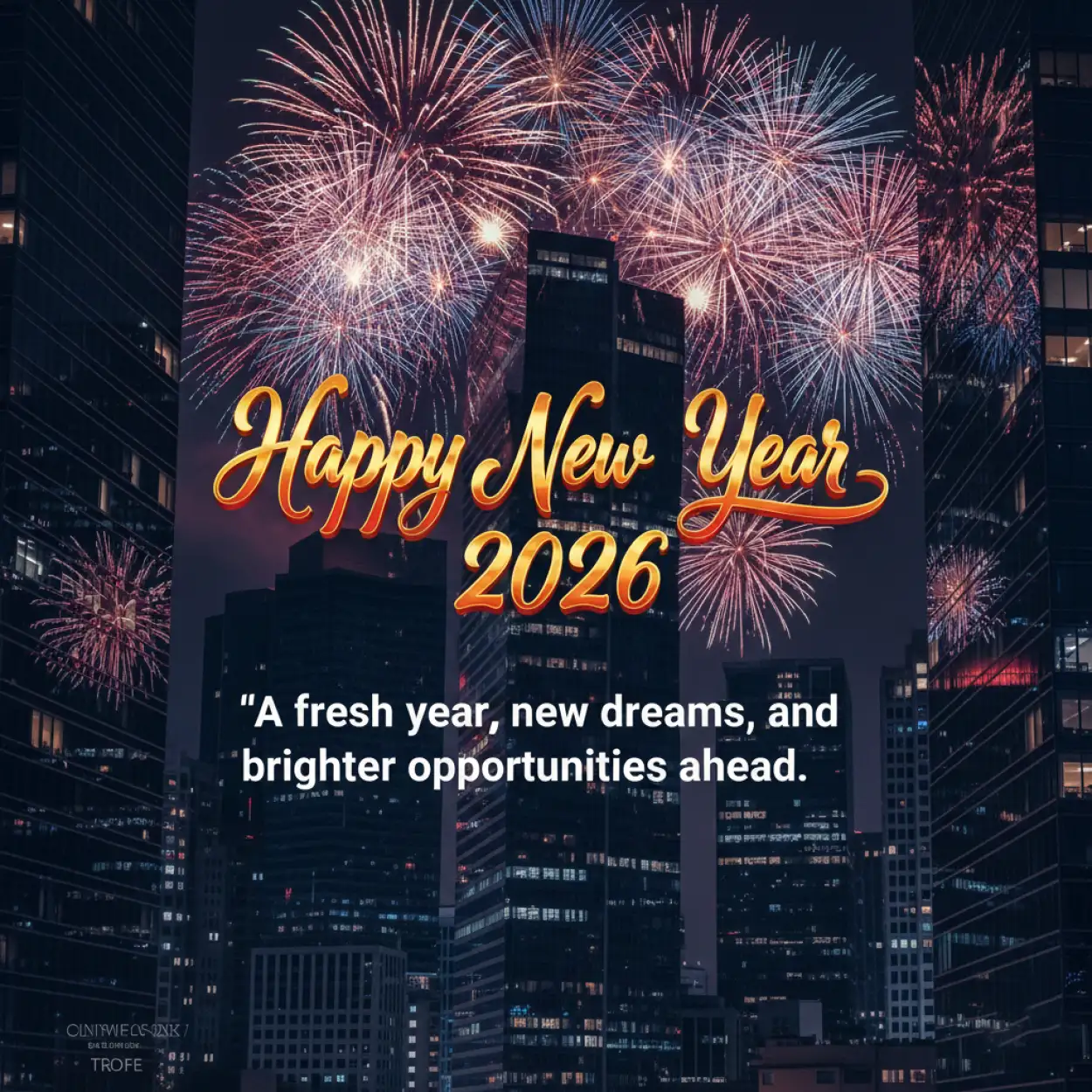 Free Download Happy New Year 2026 Wishes With Love Quotes - High Quality Happy New Year 2026 Wishes With Quote Background