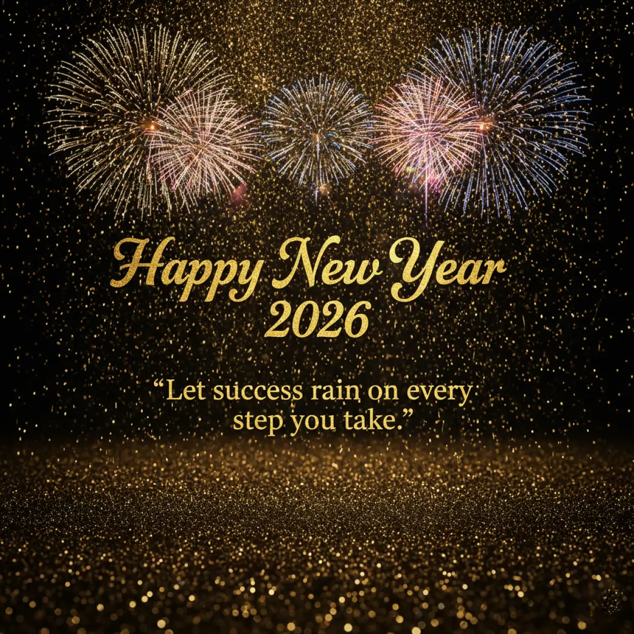 Free Download Happy New Year 2026 Wishes With Motivational Quotes - High Quality Happy New Year 2026 Wishes With Quote Background