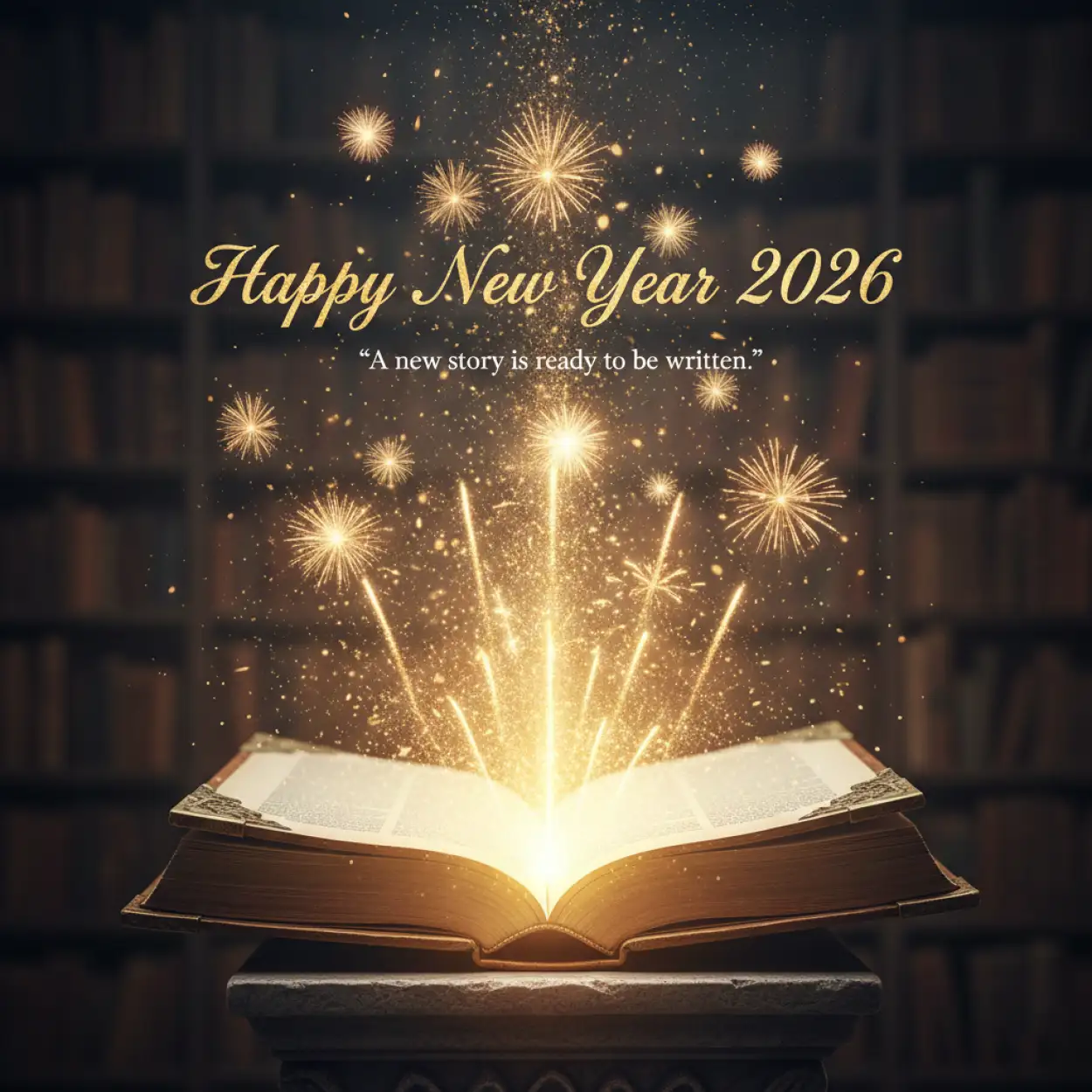 Free Download Happy New Year 2026 Wishes With Quote For Fresh Start - High Quality Happy New Year 2026 Wishes With Quote Image