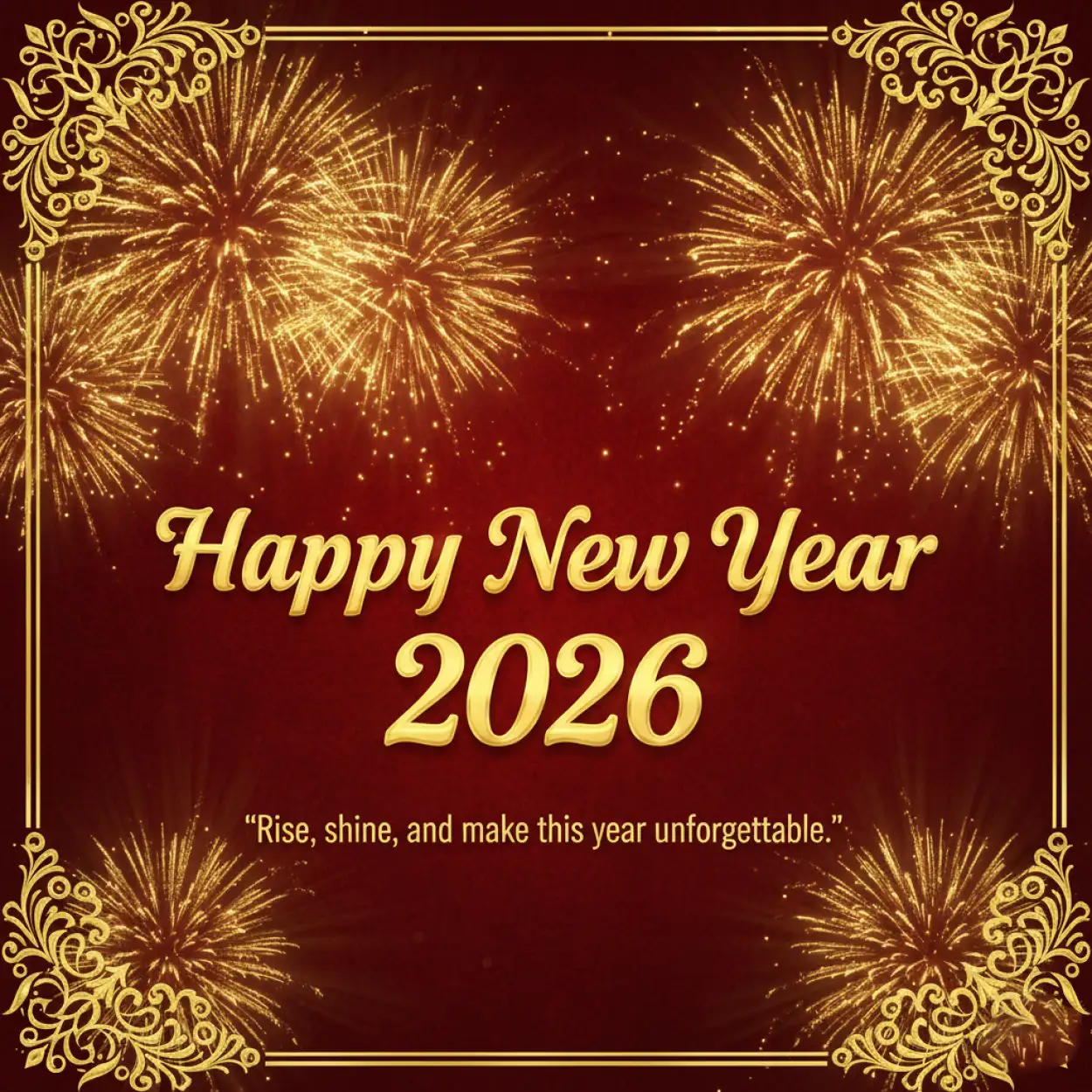 Free Download Happy New Year 2026 Wishes With Quote Poster - High Quality Happy New Year 2026 Wishes With Quote Background