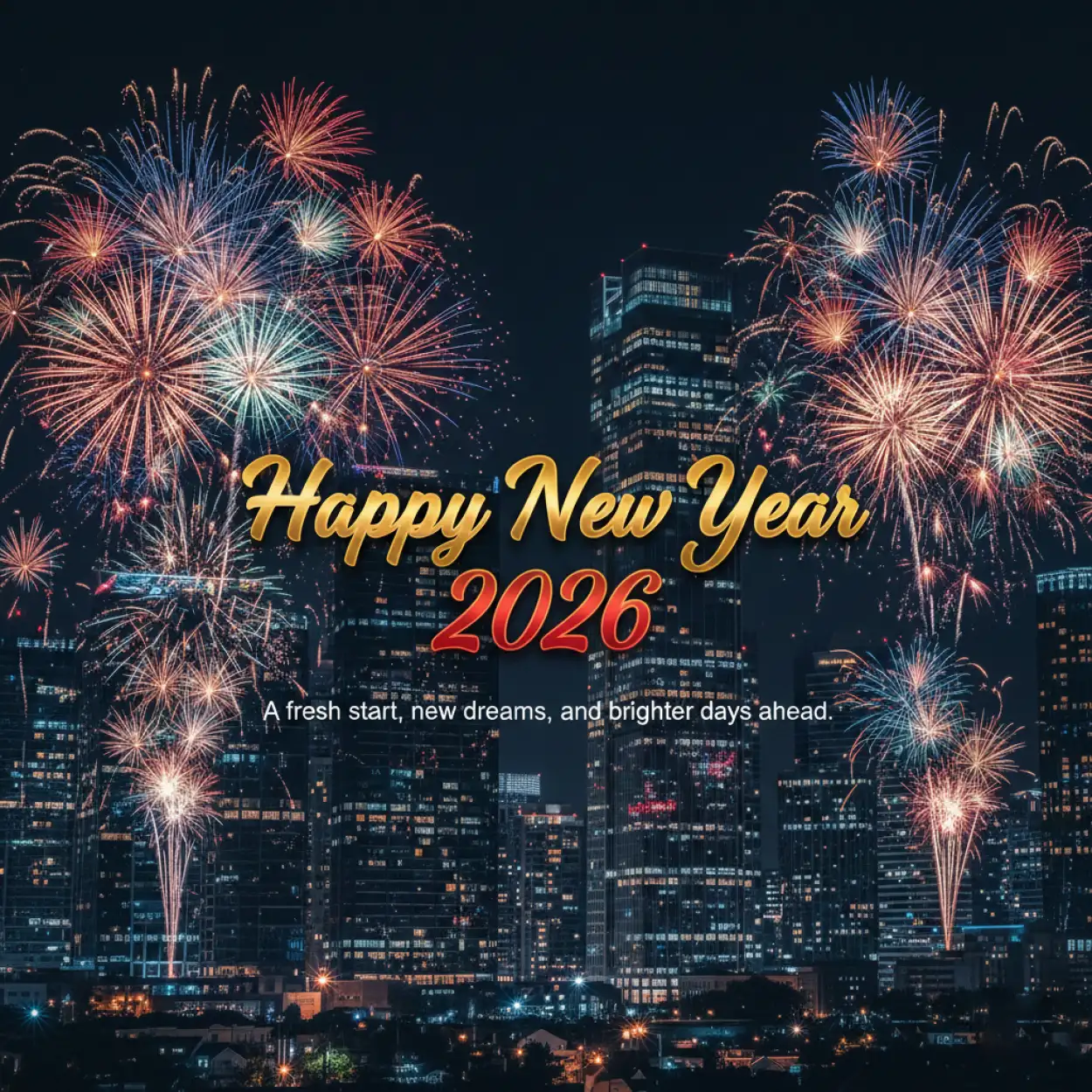 Free Download Happy New Year 2026 Wishes With Quote - High Quality Happy New Year 2026 Wishes With Quote Background