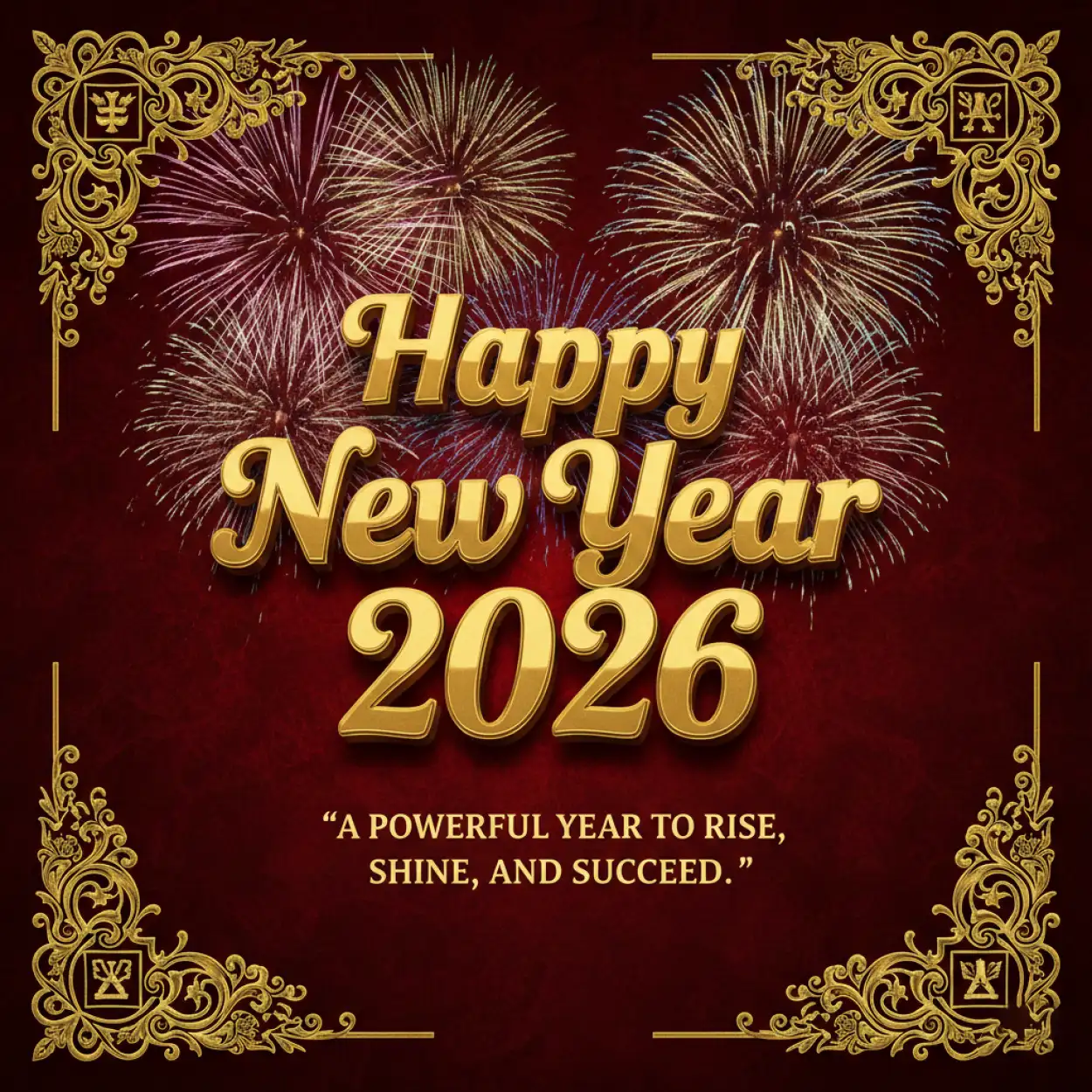 Free Download Happy New Year 2026 Wishes With Quotes For Girlfriend - High Quality Happy New Year 2026 Wishes With Quote Background