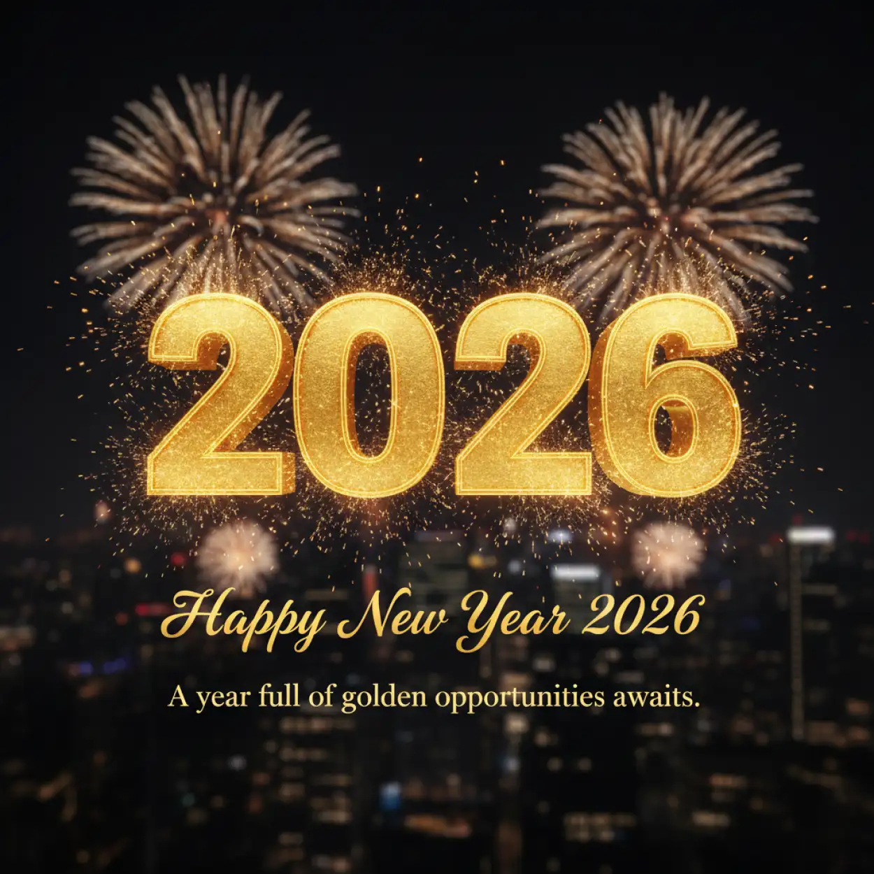 Free Download Happy New Year 2026 Wishes With Quotes For Post - High Quality Happy New Year 2026 Wishes With Quote Background