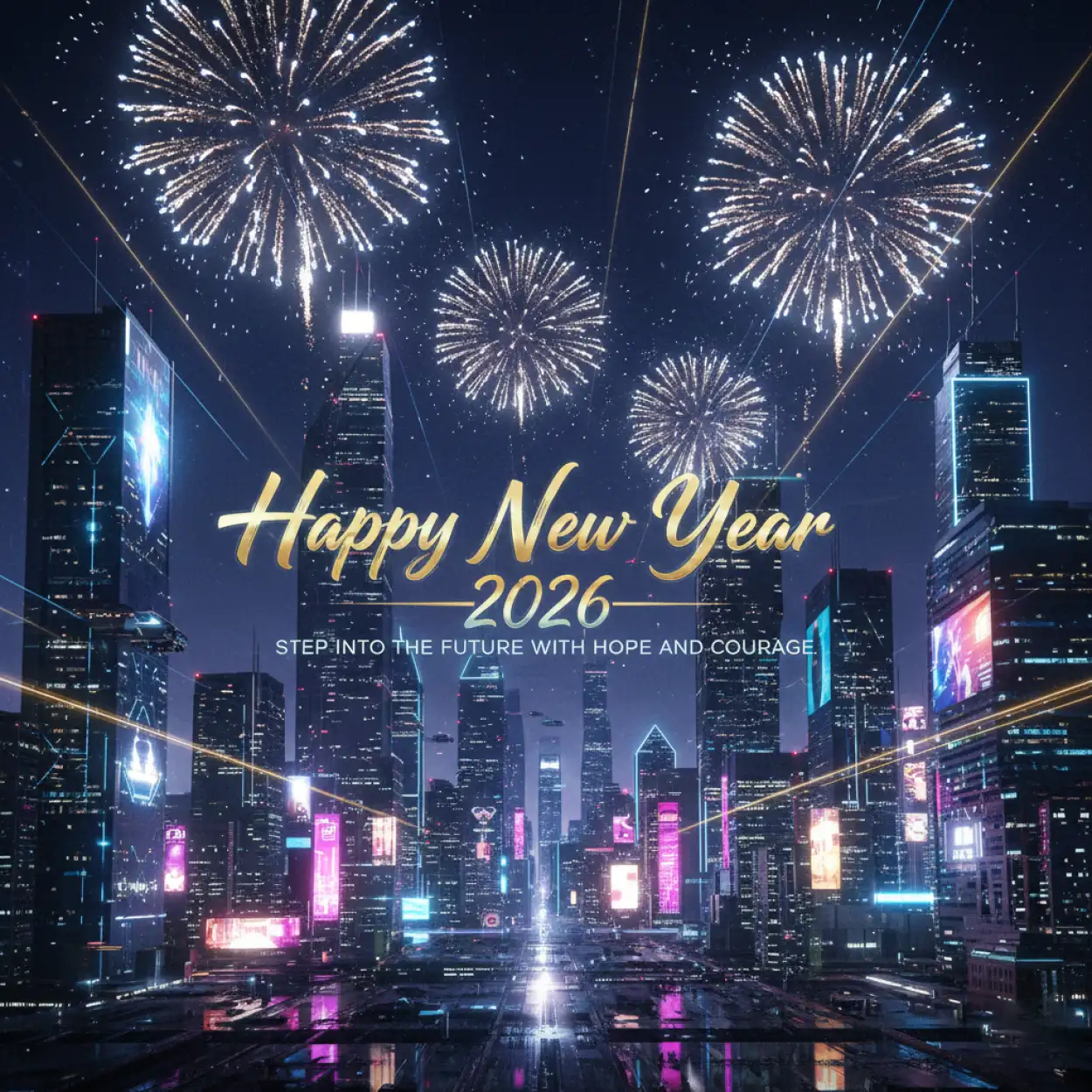 Free Download Happy New Year 2026 Wishes With Quotes In Hinglish - High Quality Happy New Year 2026 Wishes With Quote Image