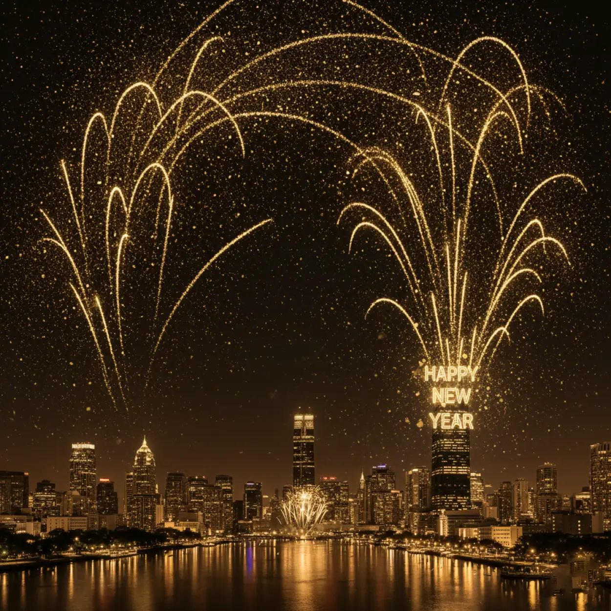 Free Download Happy New Year Background Modern Gradient Style - High Quality Happy New Year Background Background