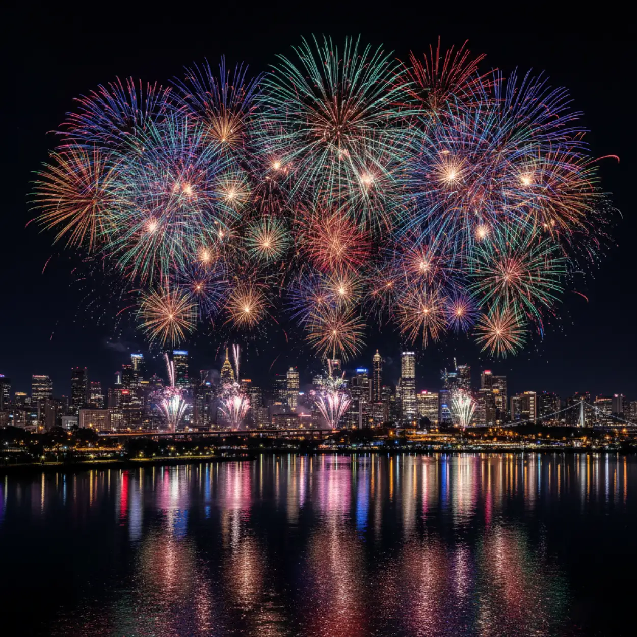 Free Download Happy New Year Background With Fireworks - High Quality Happy New Year Background Background