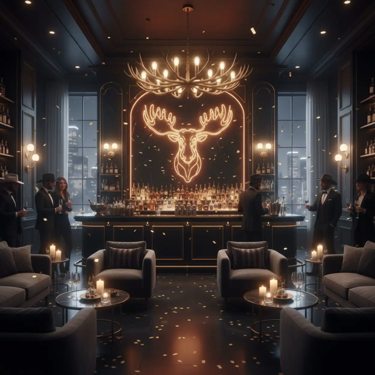 Free Download Happy New Year Party Background Hd Night Lights - High Quality New Year Party Background Hd Background