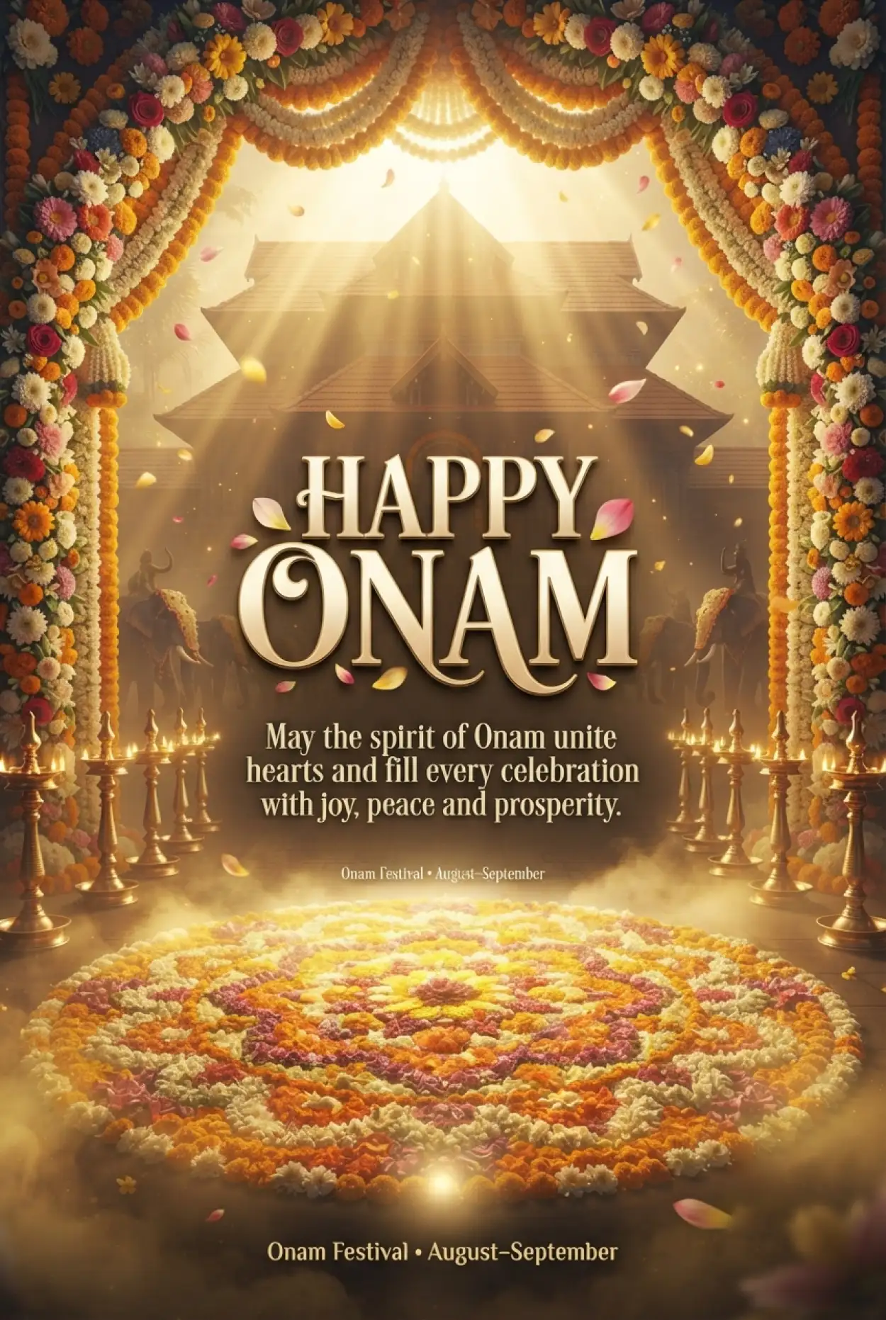 Free Download Happy Onam 2026 Facebook Post - High Quality Happy Onam 2026 Image