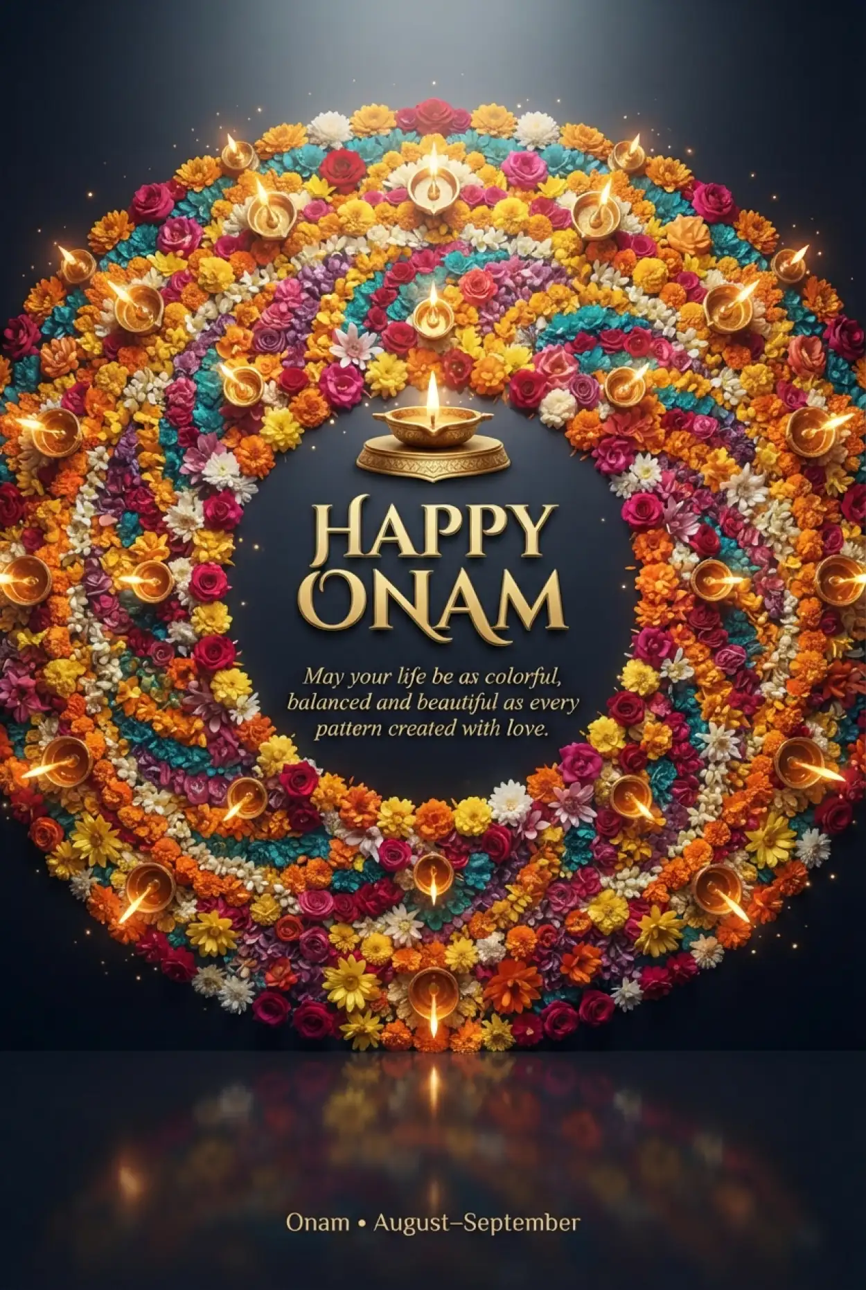 Free Download Happy Onam 2026 Greeting Message For Social Media - High Quality Happy Onam 2026 Image