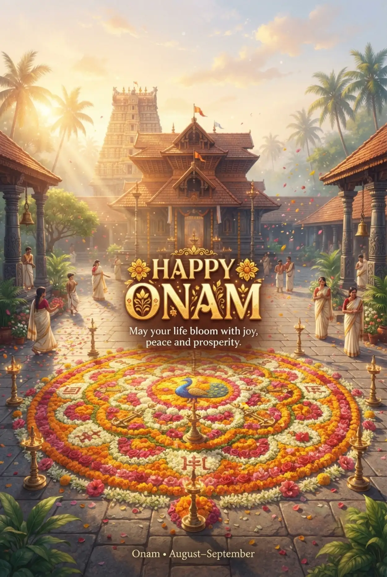 Free Download Happy Onam 2026 Images With Wishes - High Quality Happy Onam 2026 Image