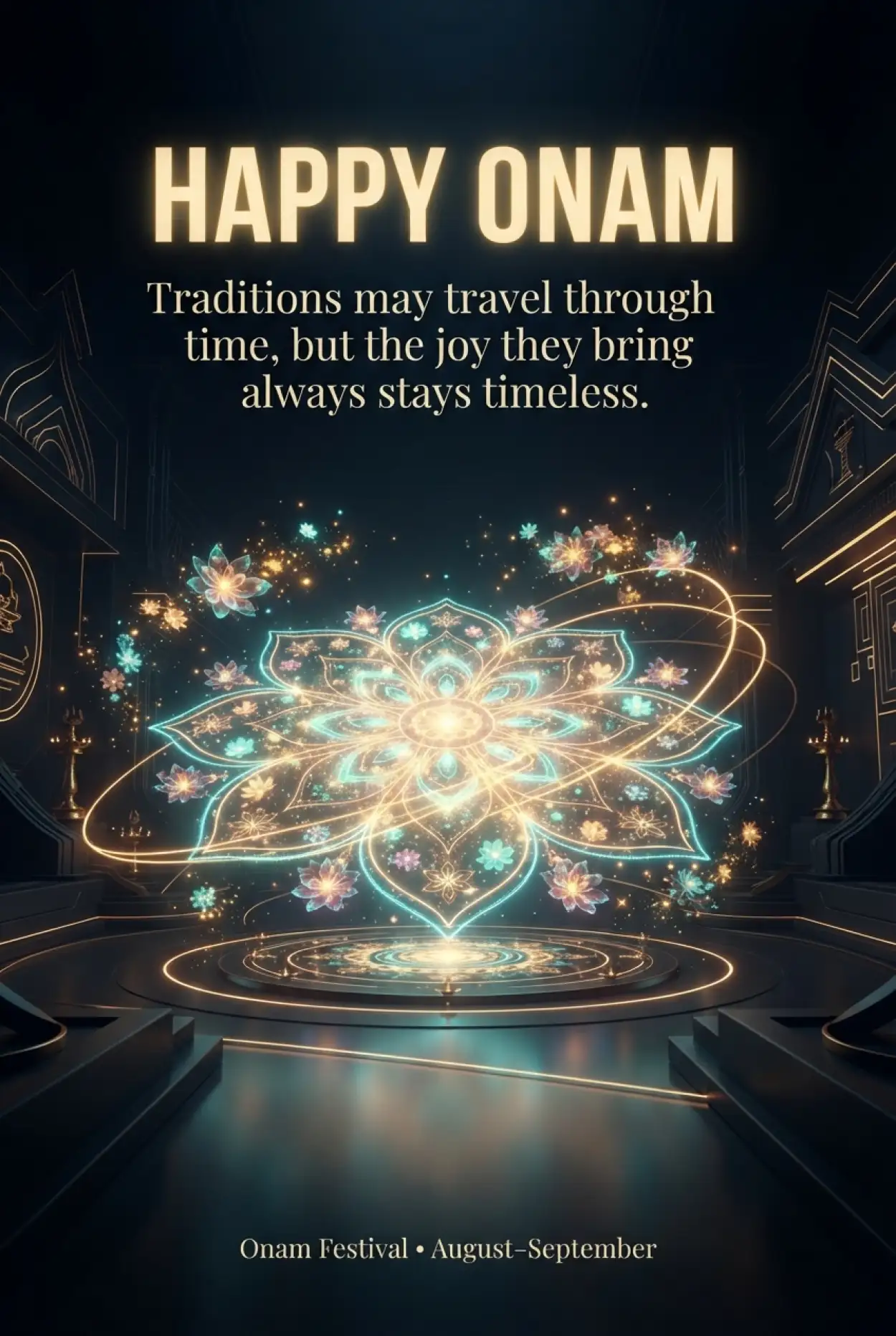Free Download Happy Onam 2026 Inspirational Quotes - High Quality Happy Onam 2026 Image