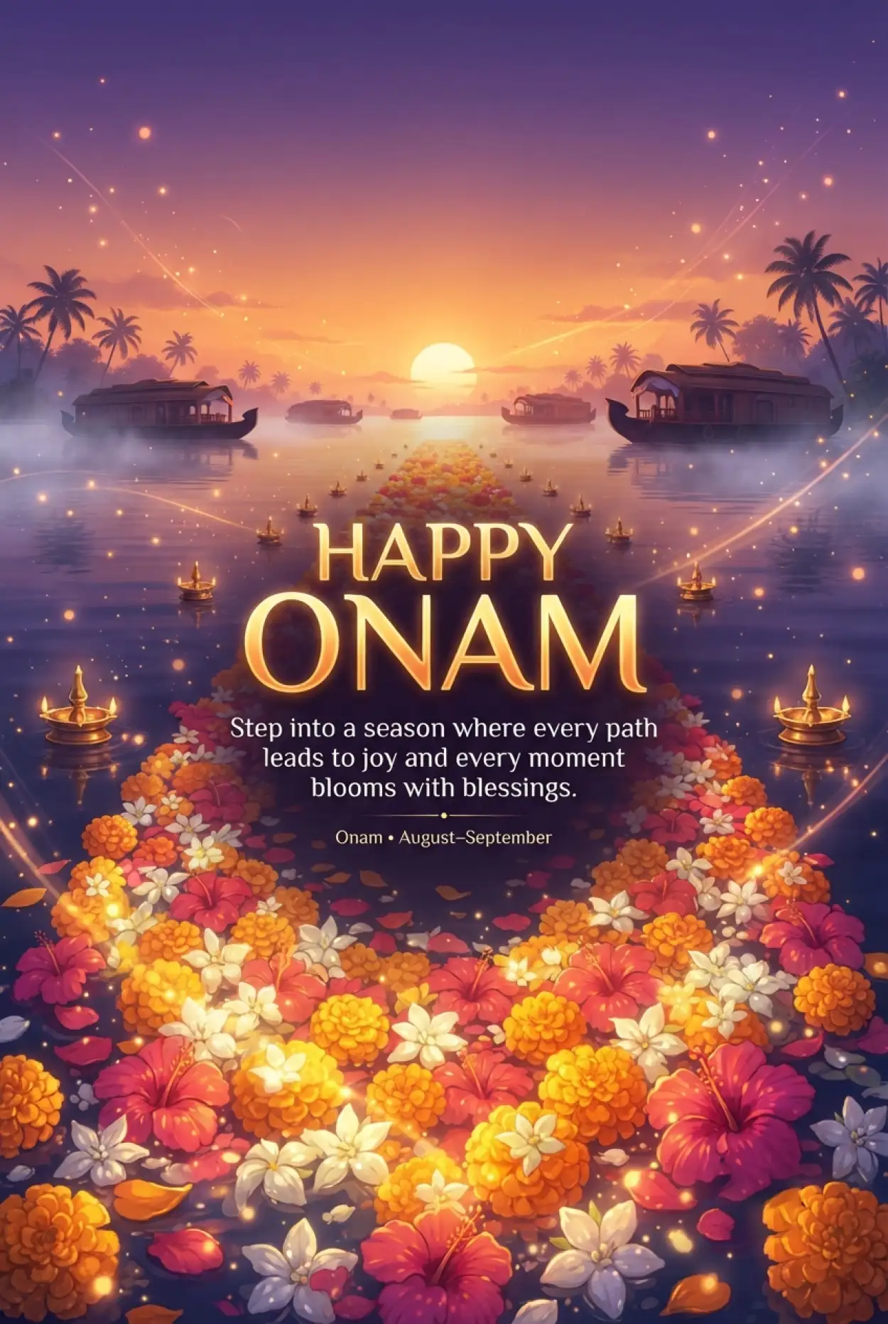 Free Download Happy Onam 2026 Messages With Images - High Quality Happy Onam 2026 Image