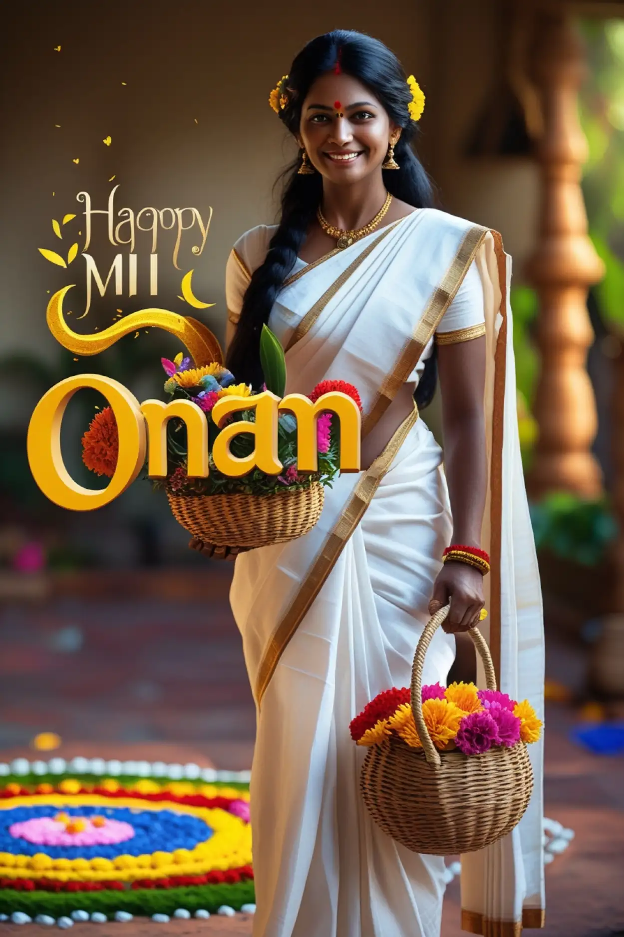 Free Download Happy Onam Celebration Ideas At Home - High Quality Happy Onam Background