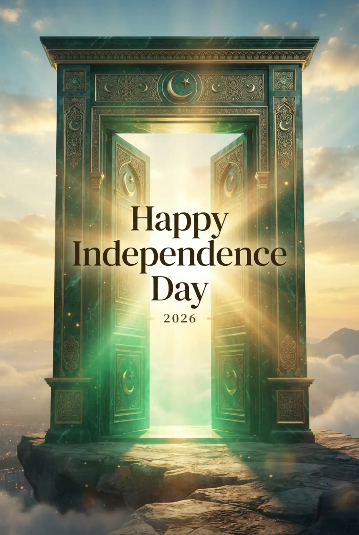 Free Download Happy Pakistan Independence Day 2026 Greeting - High Quality Pakistan Independence Day 2026 Image
