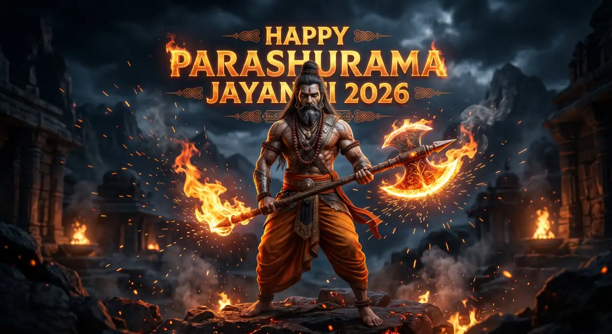 Free Download Happy Parashurama Jayanti Status Video 2026 - High Quality Happy Parashurama Jayanti Wishes 2026 Image