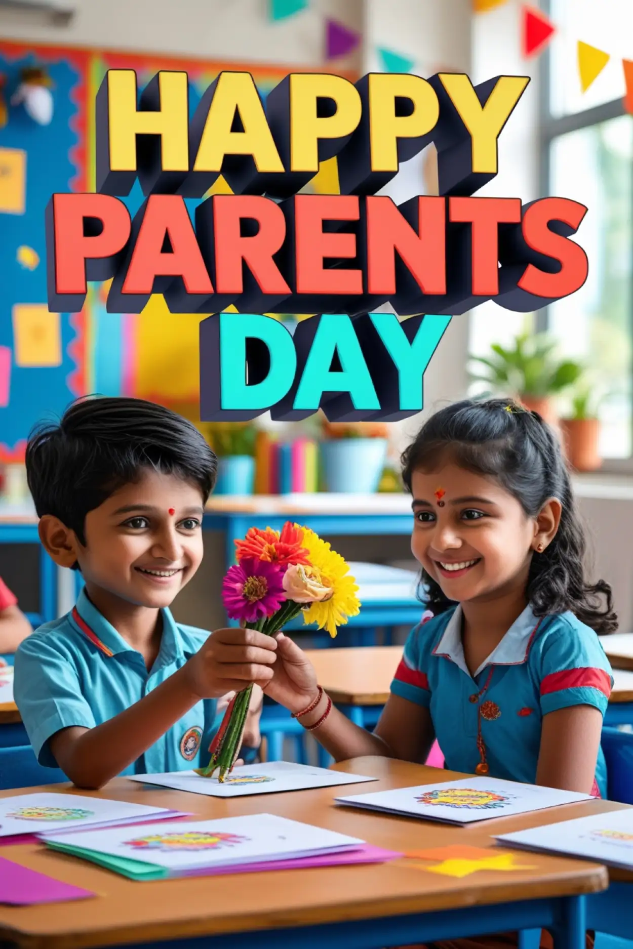 Free Download Happy Parents Day Celebration Ideas In School - High Quality Happy Parents Day Background