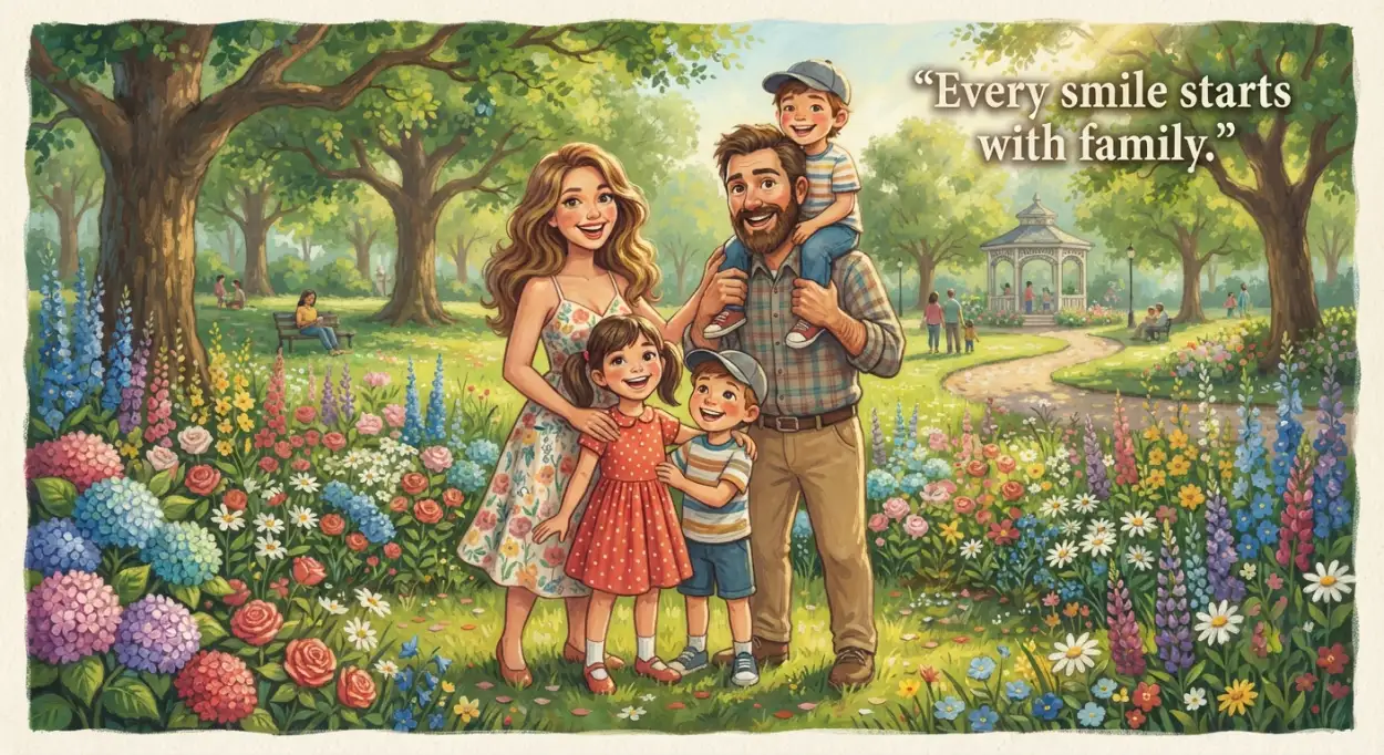 Free Download Happy Parents Day Colorful Flower Illustration - High Quality American Parents Day 2026 Image