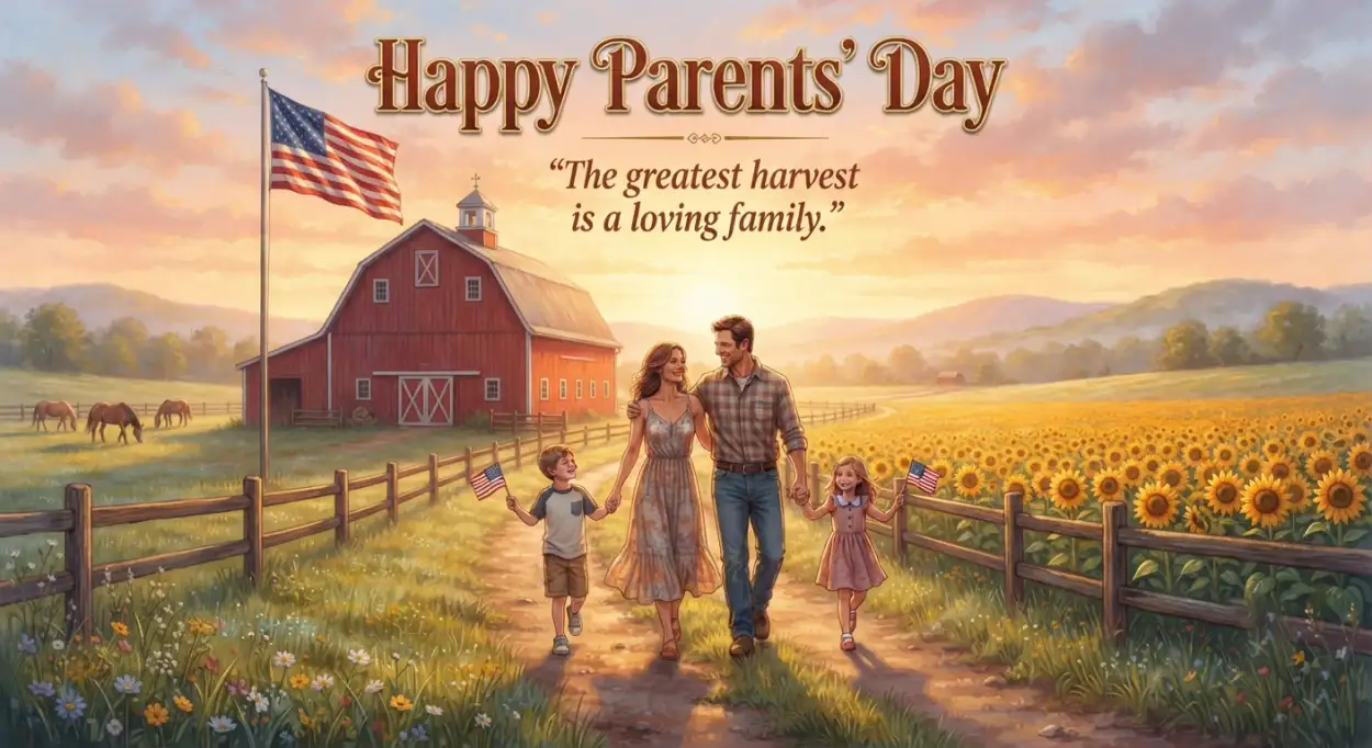 Free Download Happy Parents Day Premium Poster Design - High Quality American Parents Day 2026 Image