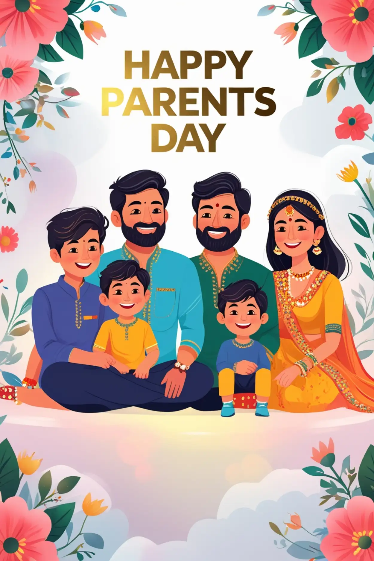 Free Download Happy Parents Day Shayari In Hindi - High Quality Happy Parents Day Background