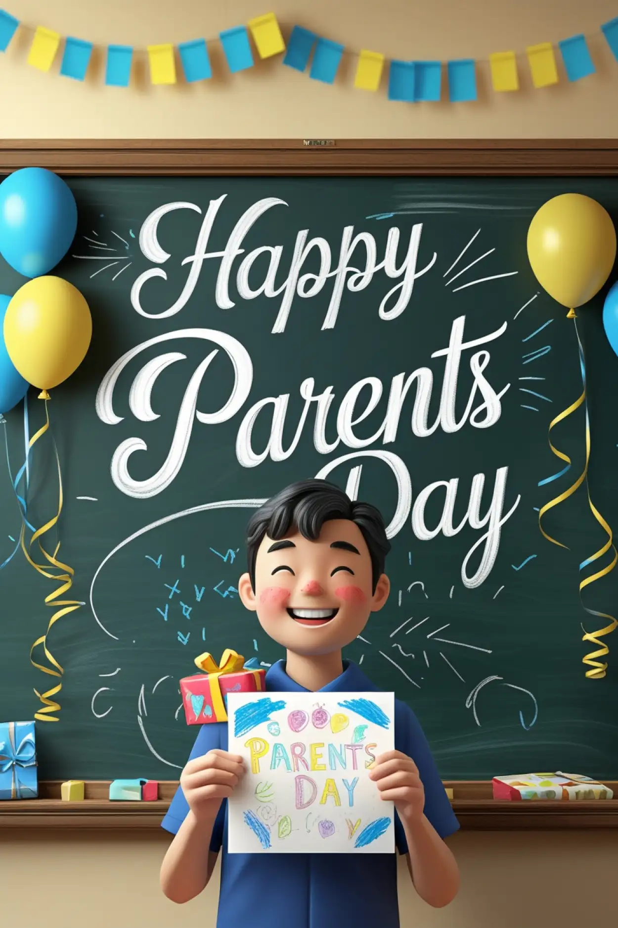 Free Download Happy Parents Day Slogan For Kids - High Quality Happy Parents Day Background