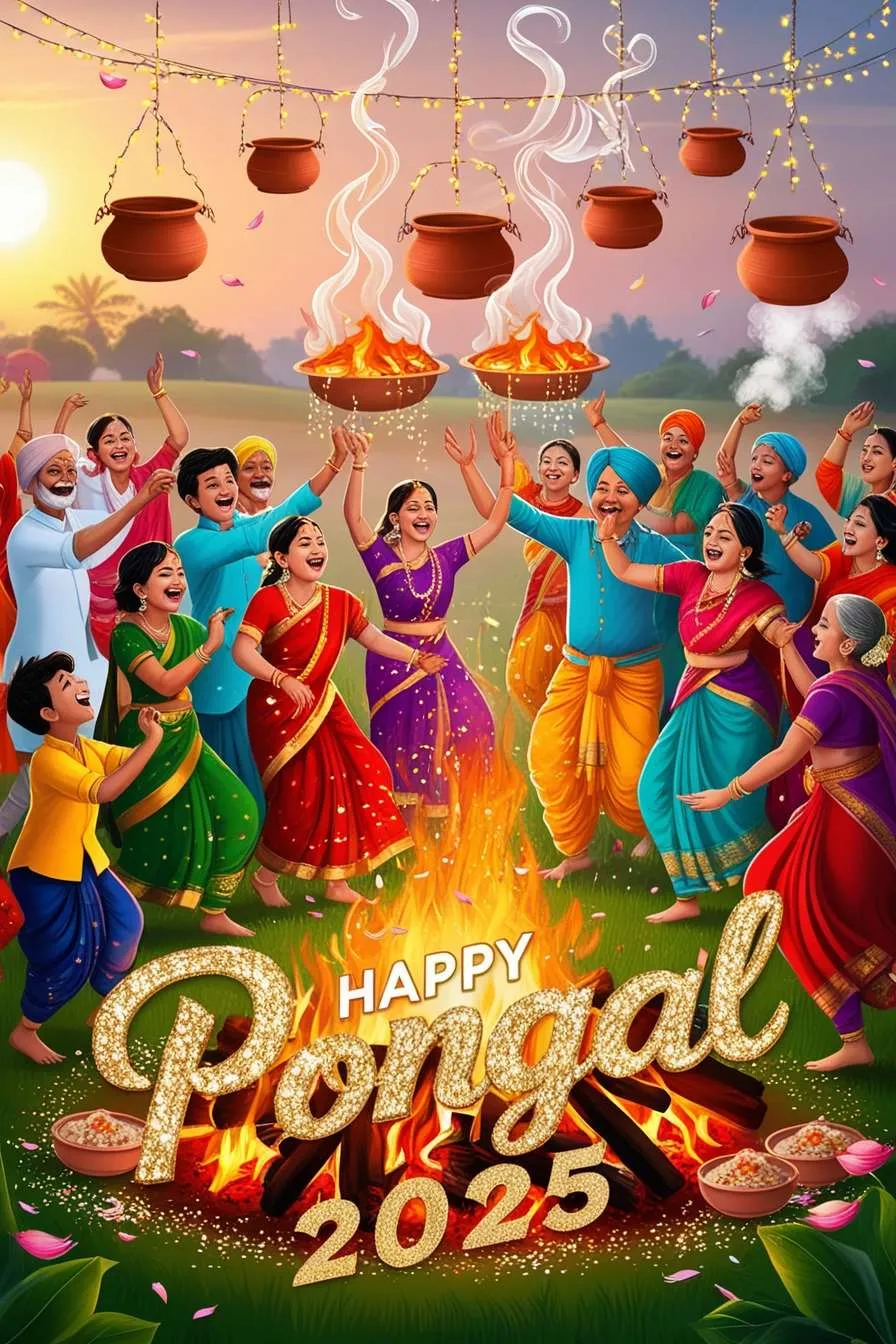 Free Download Happy Pongal 2025 Clipart For Graphic Designs - High Quality Happy Pongal 2025 Background