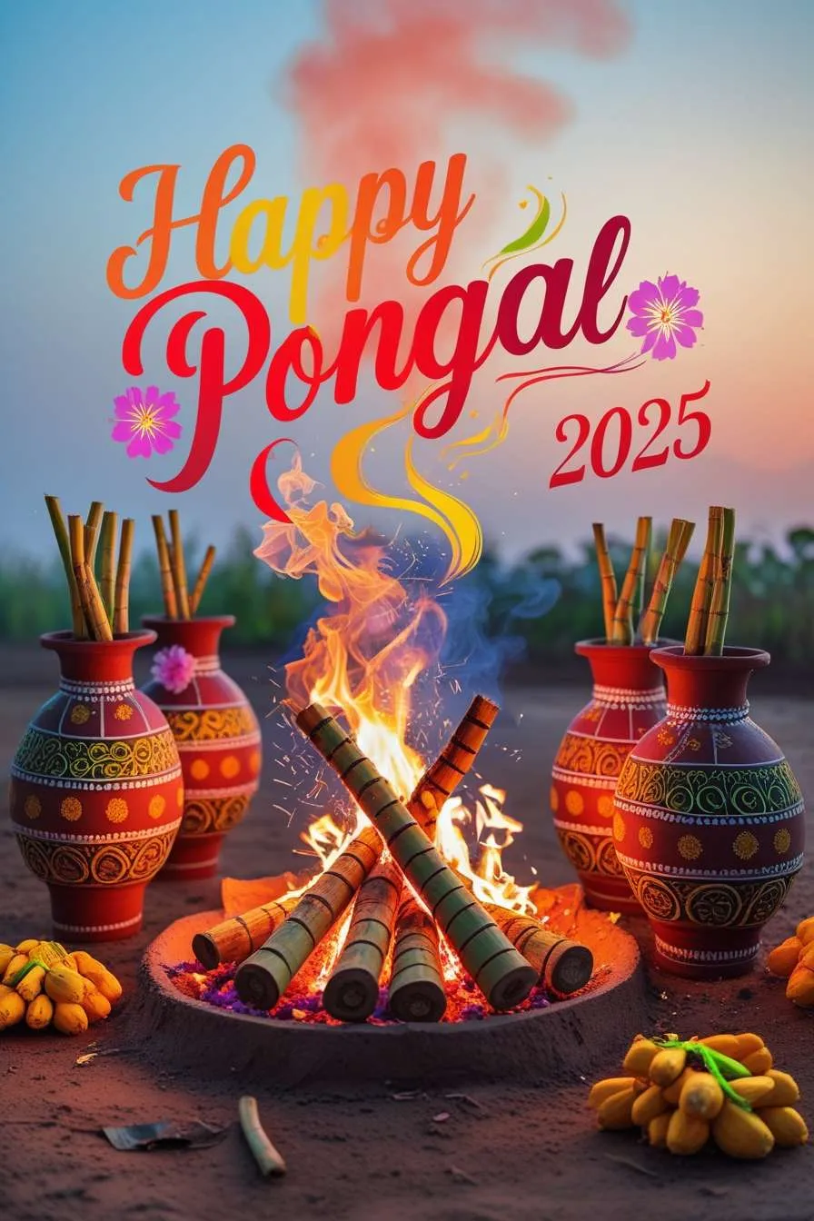 Free Download Happy Pongal 2025 Festive Wallpapers For Mobile - High Quality Happy Pongal 2025 Background