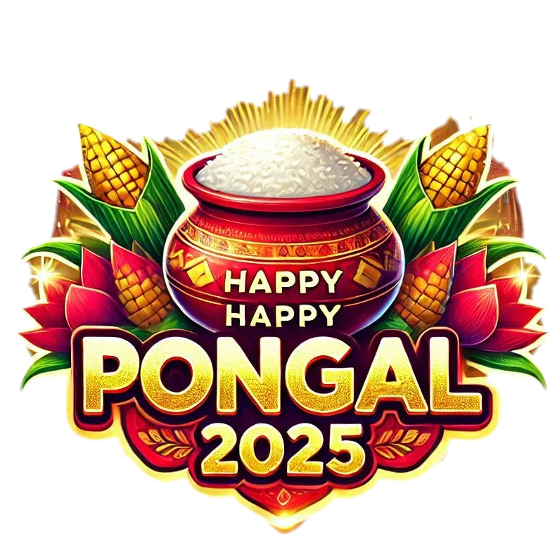 Happy Pongal Holiday Theme Png With Decorations - Royalty Free Happy Pongal Holiday And Wishes PNG Image | Pngmagic Free Download Happy Pongal Holiday Theme Png With Decorations - High Quality Happy Pongal Holiday And Wishes PNG PNG Image