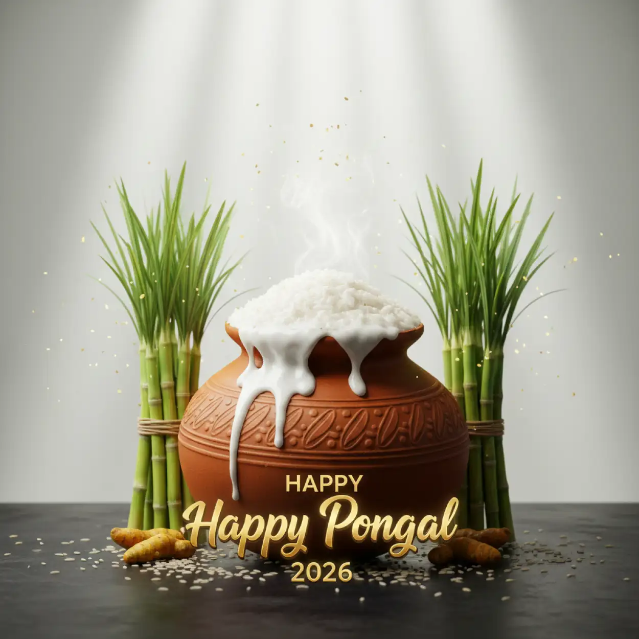 Free Download Happy Pongal Wishes Blessings Message 2026 - High Quality Happy Pongal Wishes 2026 Image