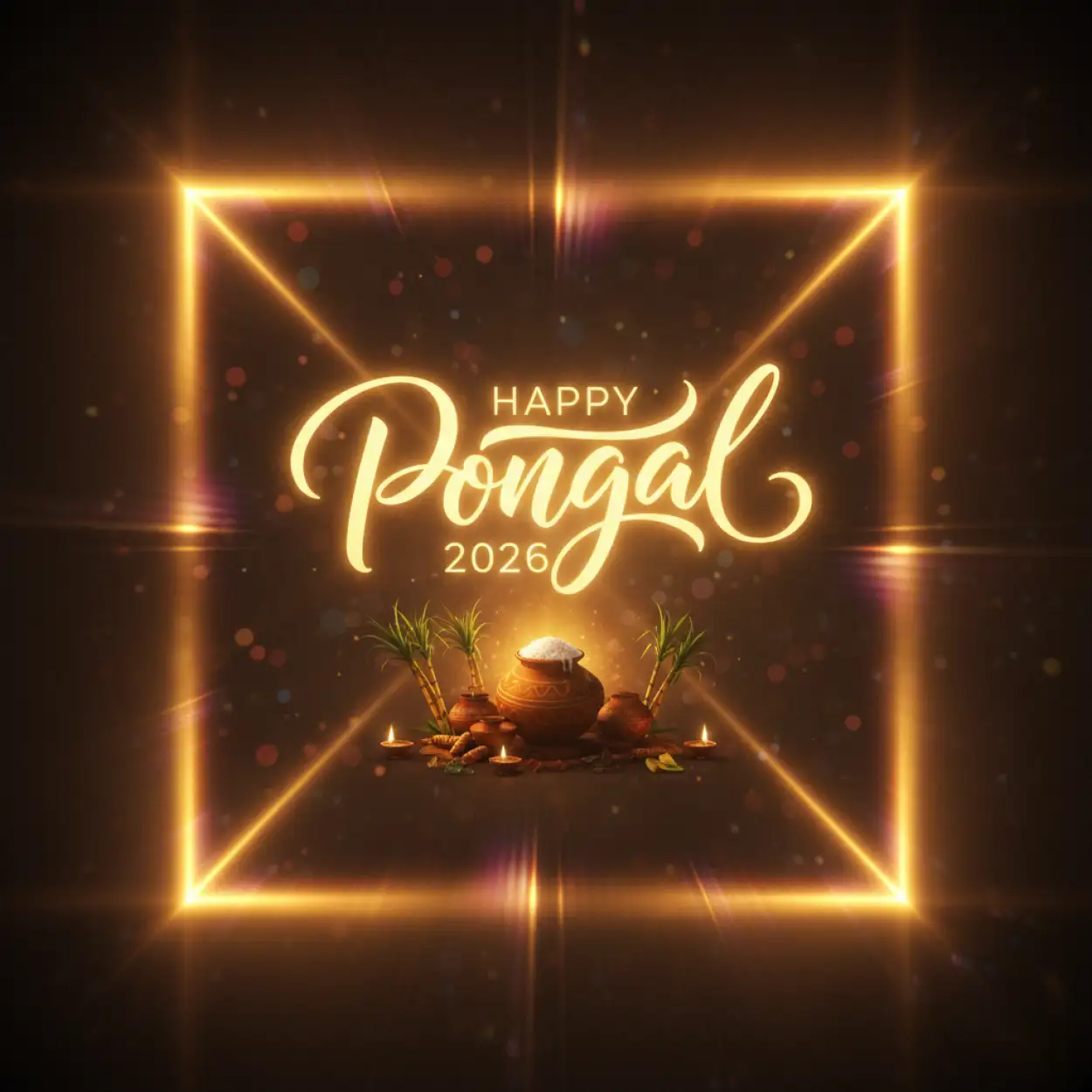 Free Download Happy Pongal Wishes With Images 2026 - High Quality Happy Pongal Wishes 2026 Image