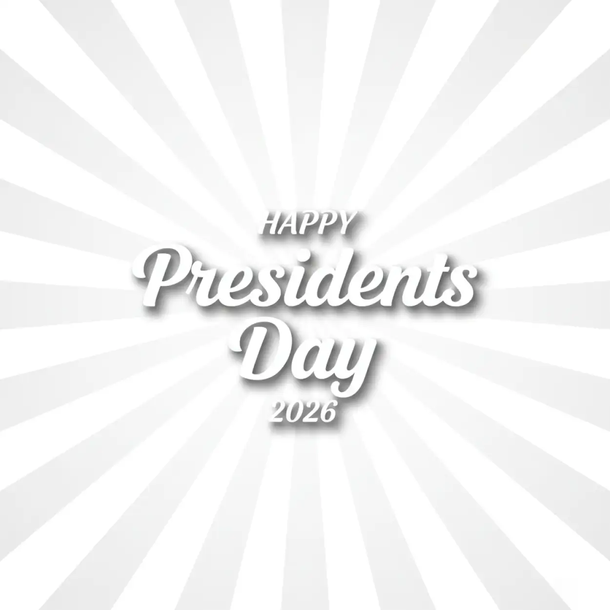 Free Download Happy Presidents Day 2026 Creative Typography Poster - High Quality Happy Presidents Day 2026 Background