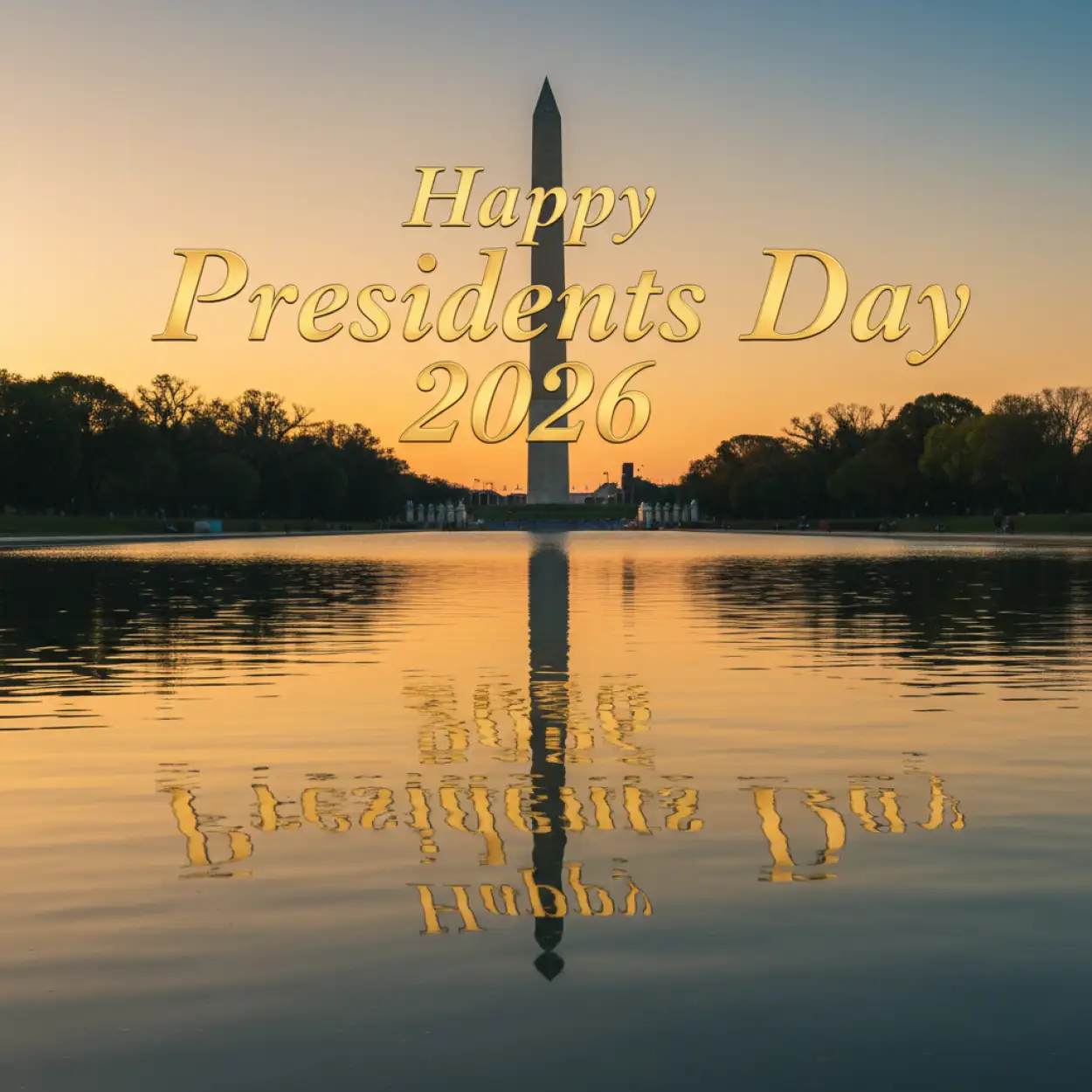 Free Download Happy Presidents Day 2026 Elegant Greeting Card - High Quality Happy Presidents Day 2026 Background