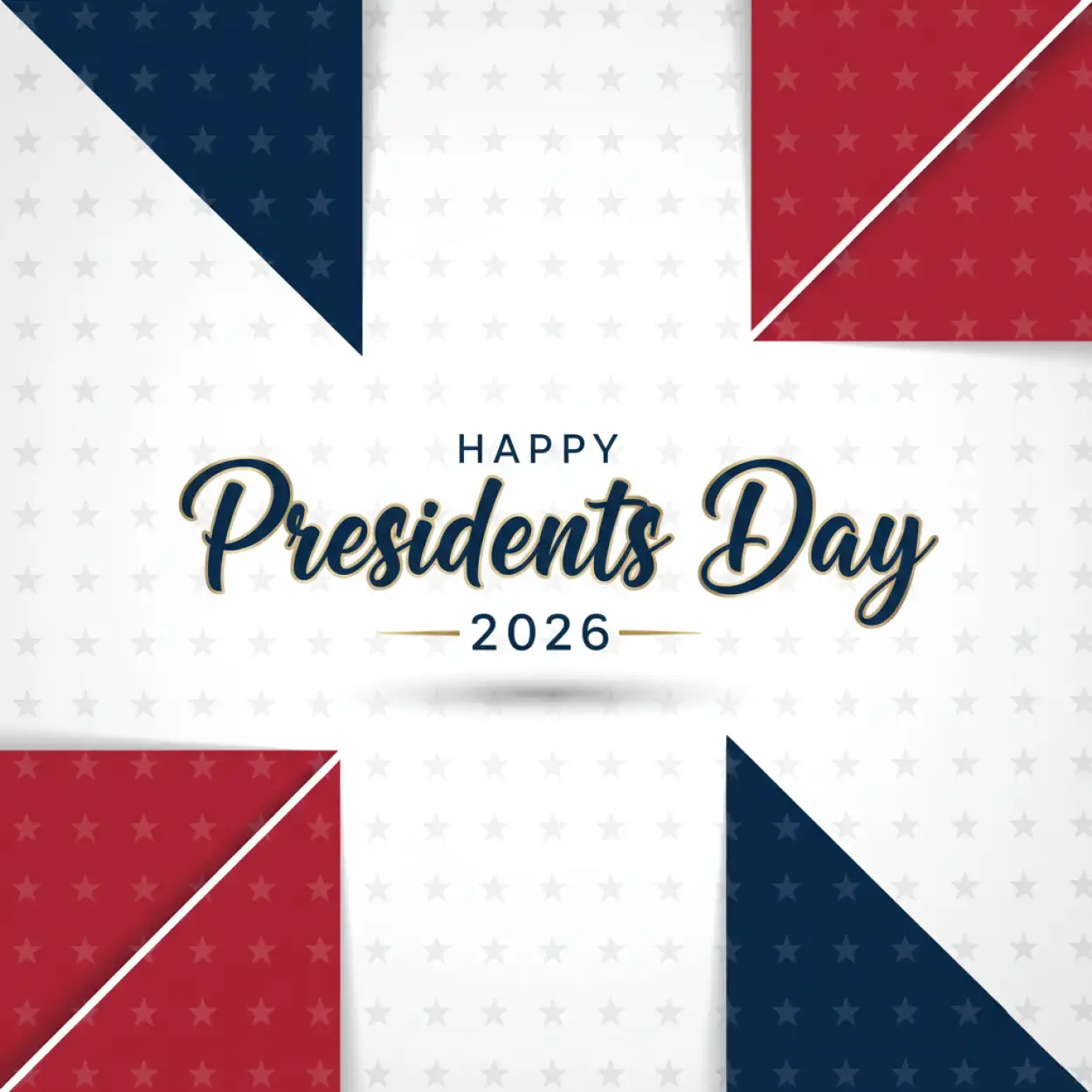 Free Download Happy Presidents Day 2026 Patriotic Typography - High Quality Happy Presidents Day 2026 Background