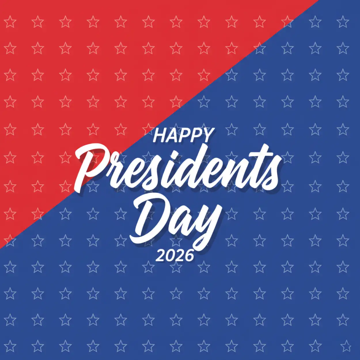 Free Download Happy Presidents Day 2026 Typography Design - High Quality Happy Presidents Day 2026 Background