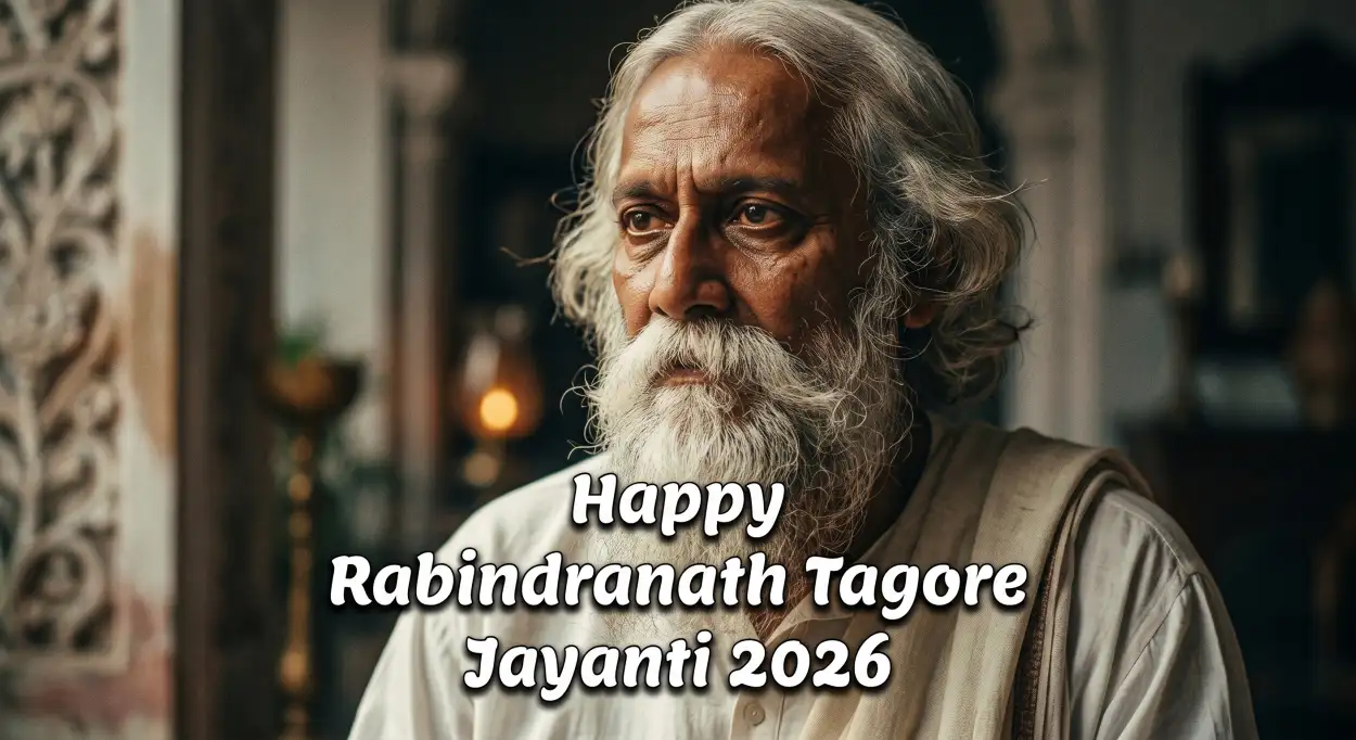 Free Download Happy Rabindranath Tagore Jayanti 2026 Wishes - High Quality Rabindranath Tagore Jayanti Image