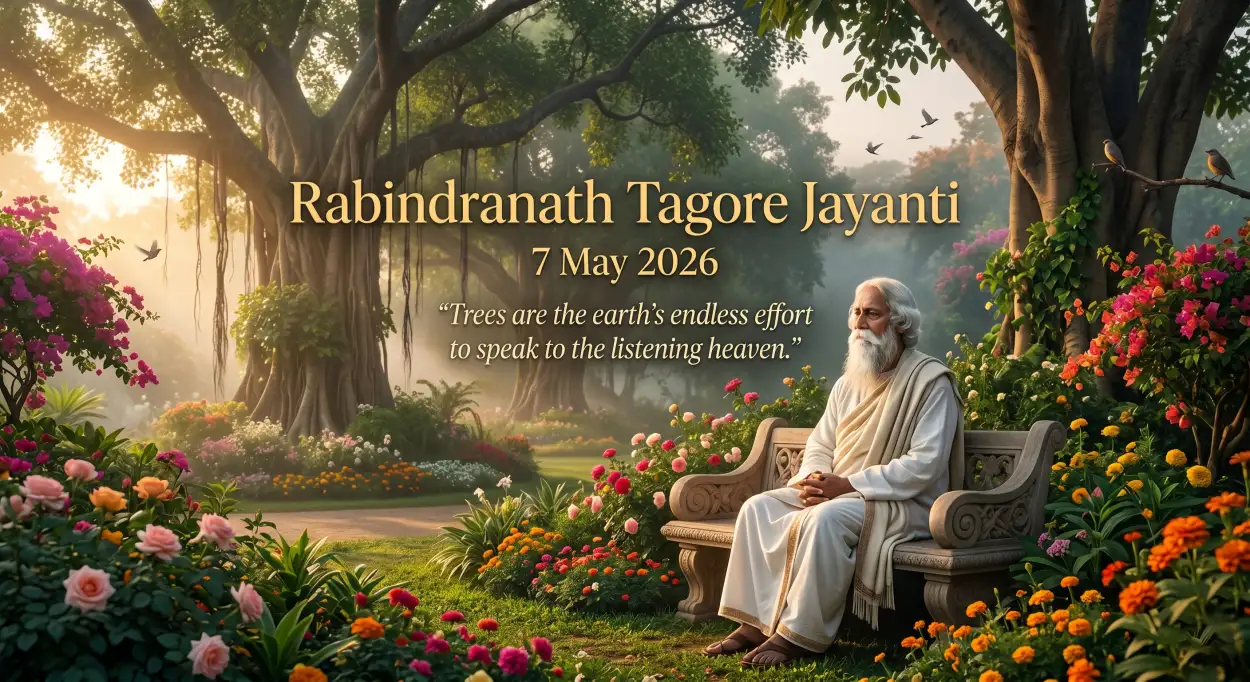 Free Download Happy Rabindranath Tagore Jayanti Full Hd Background - High Quality Rabindranath Tagore Jayanti Background Image
