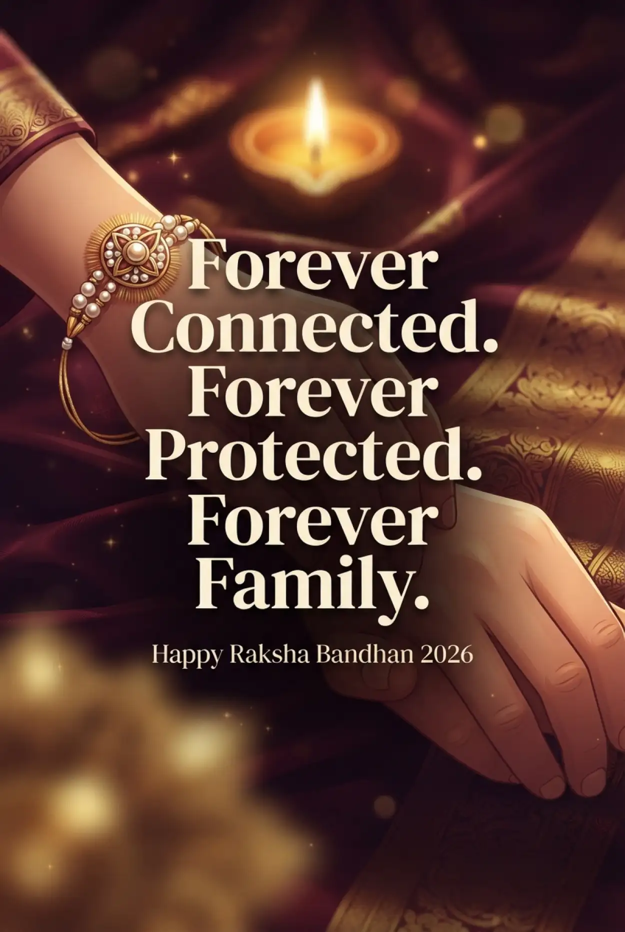 Free Download Happy Rakhi 2026 Beautiful Messages For Family - High Quality Happy Raksha Bandhan Wishes 2026 Image