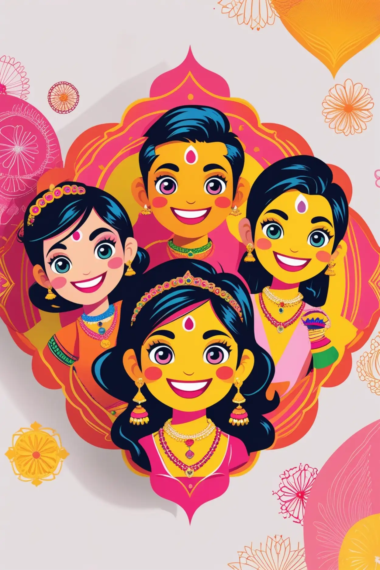 Happy Rakhi Banner Background With Indian Motifs - Royalty Free Happy Rakhi Banner Background Image | Pngmagic Free Download Happy Rakhi Banner Background With Indian Motifs - High Quality Happy Rakhi Banner Background Background